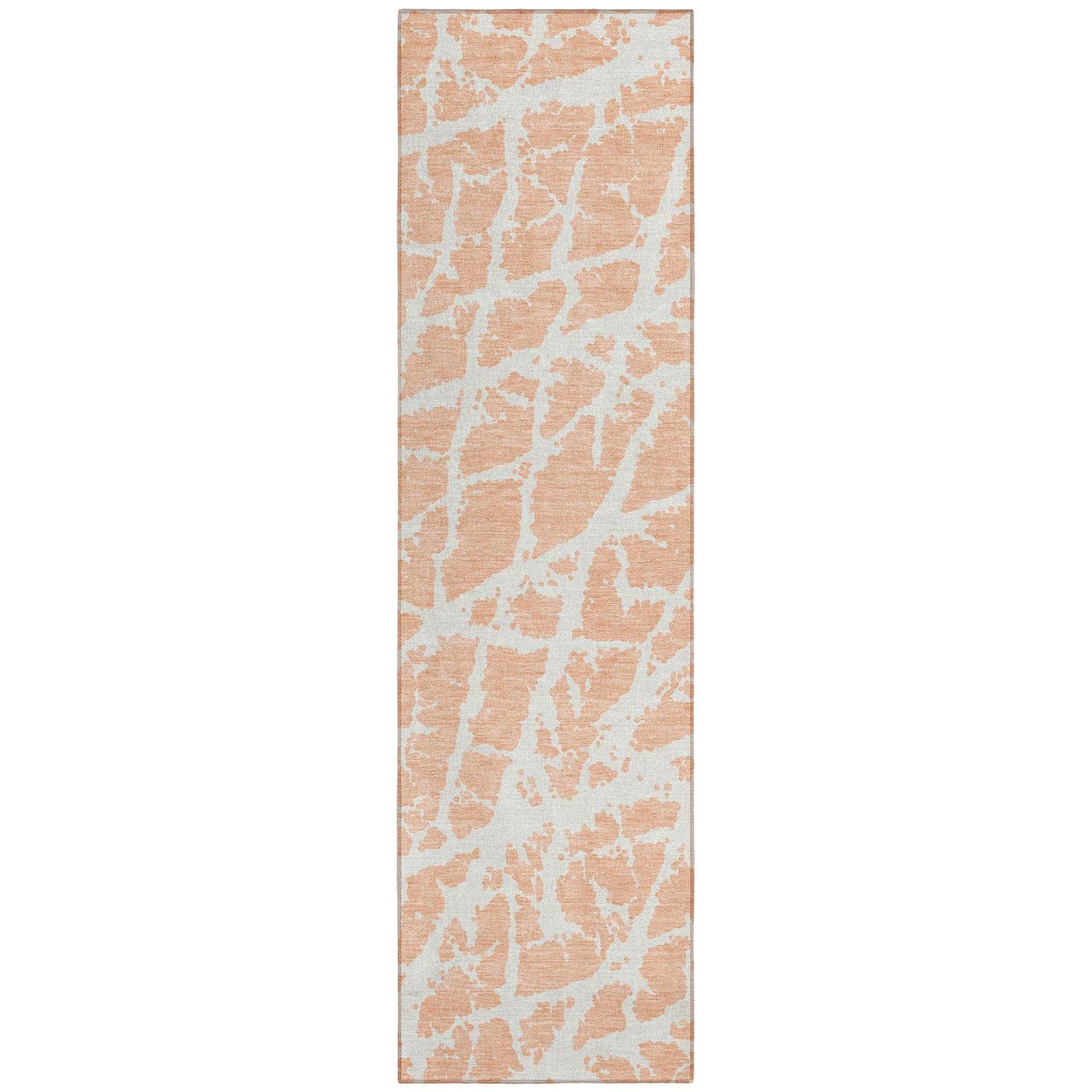 Machine Made ACN501 Peach Orange Rugs