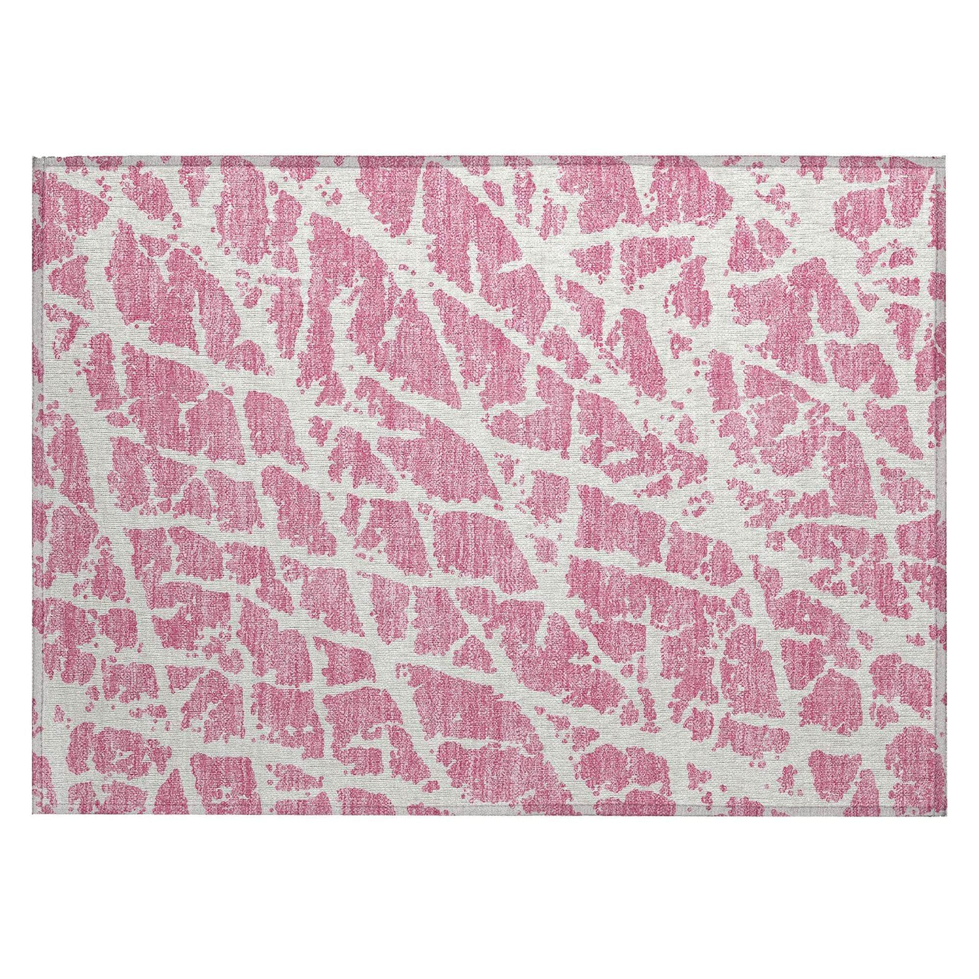 Machine Made ACN501 Pink Rugs