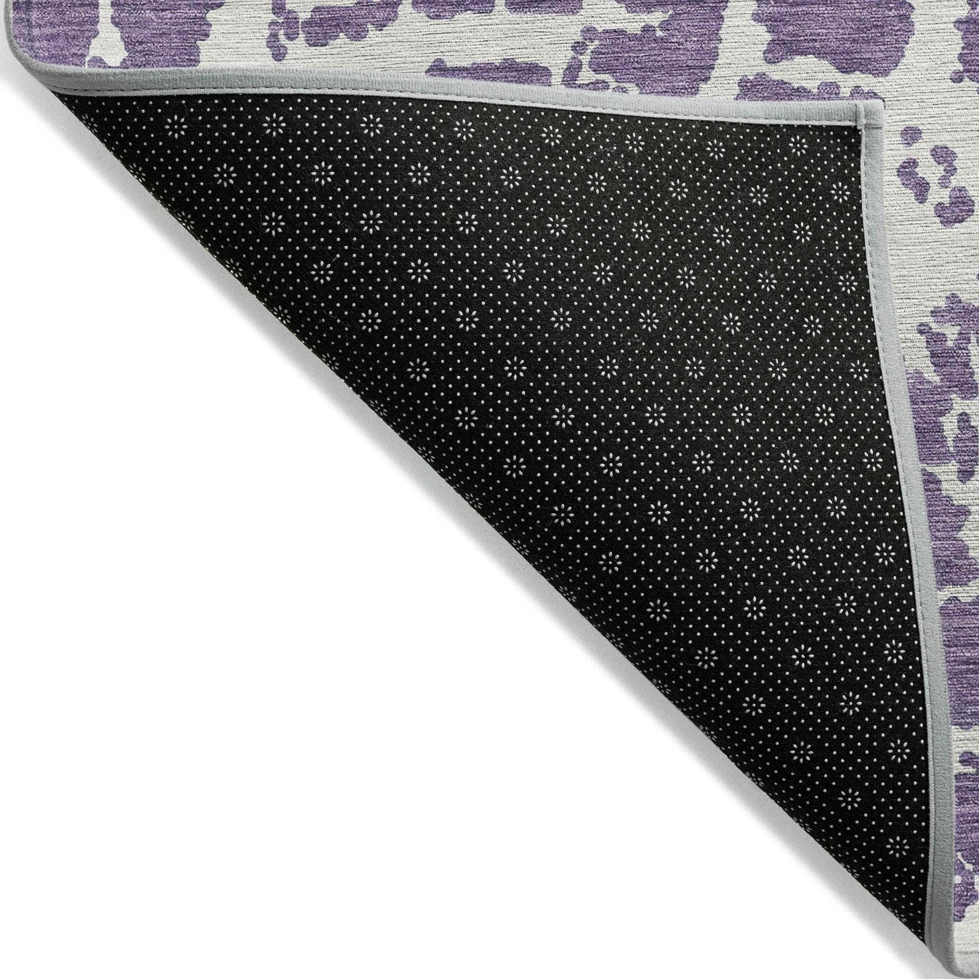 Machine Made ACN501 Purple Rugs