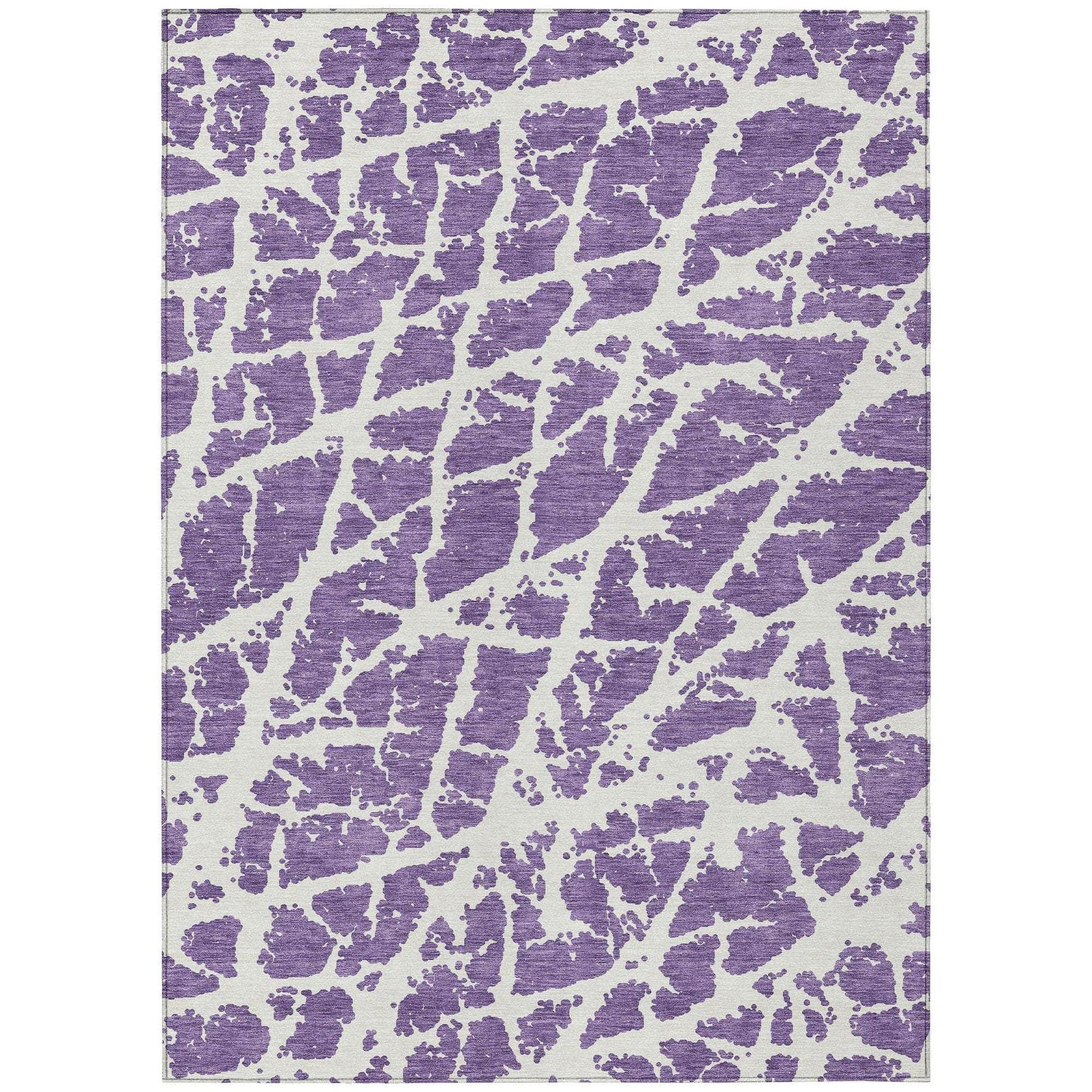 Machine Made ACN501 Purple Rugs