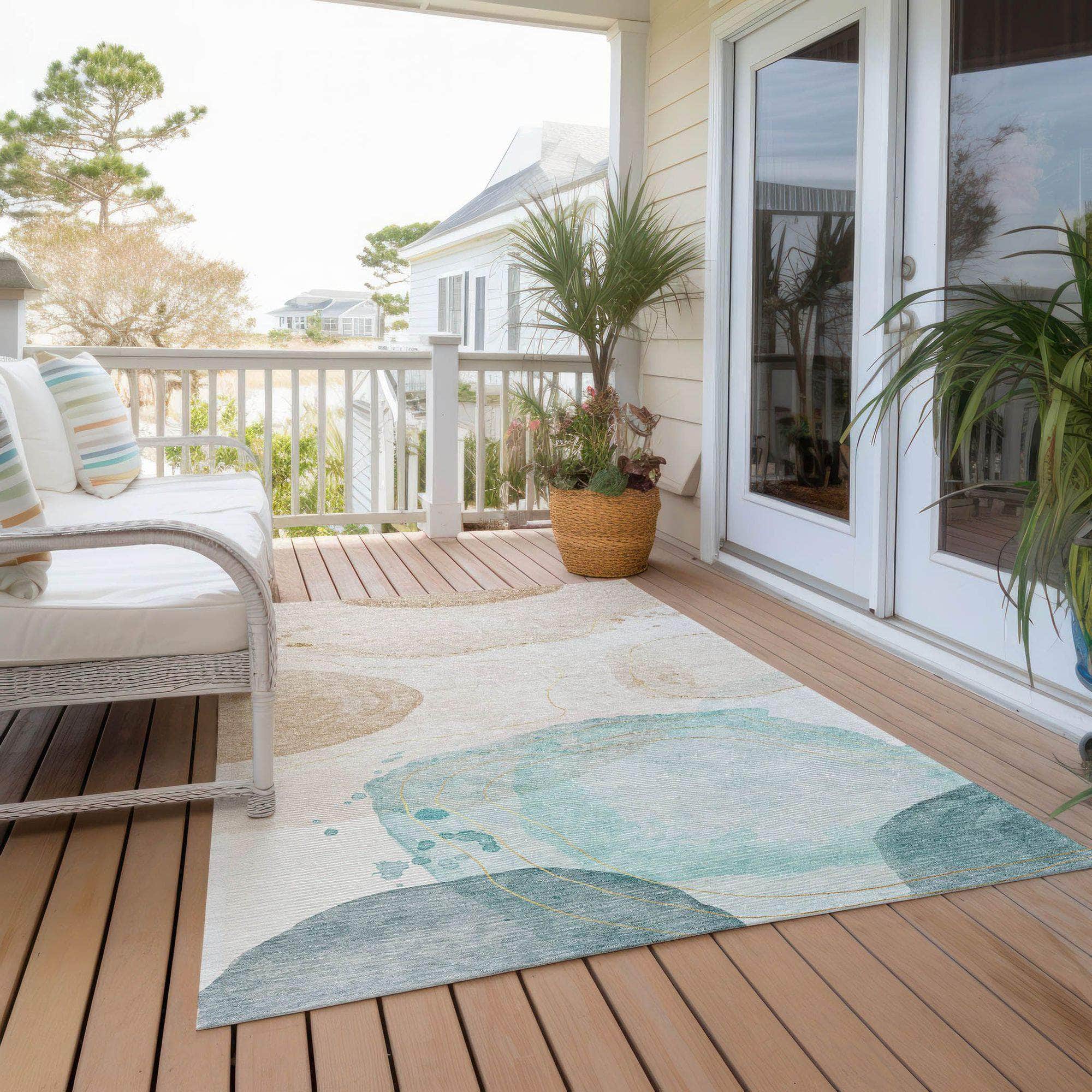 Machine Made ACN546 Beige Brown Rugs