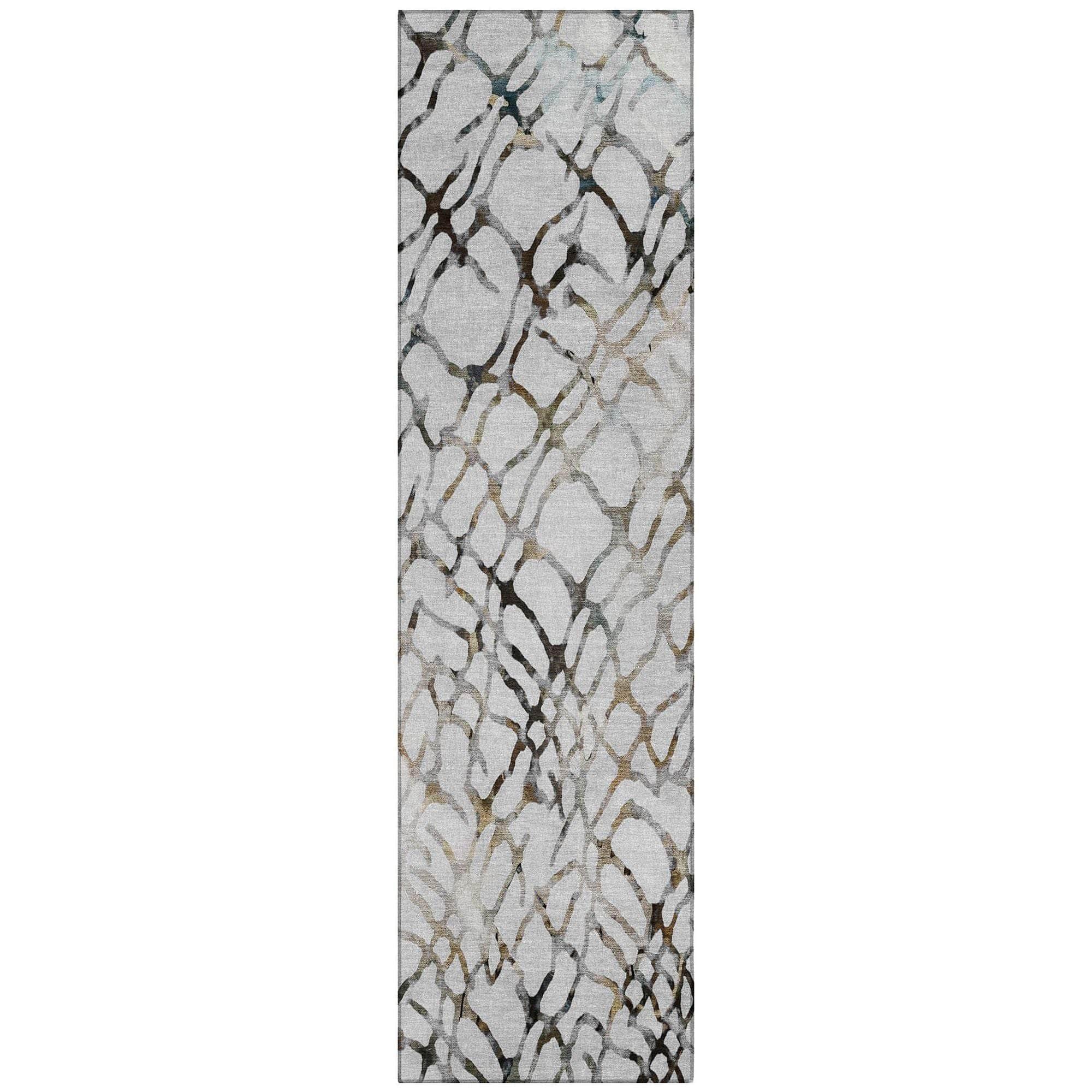 Machine Made ACN609 Silver Gray Rugs