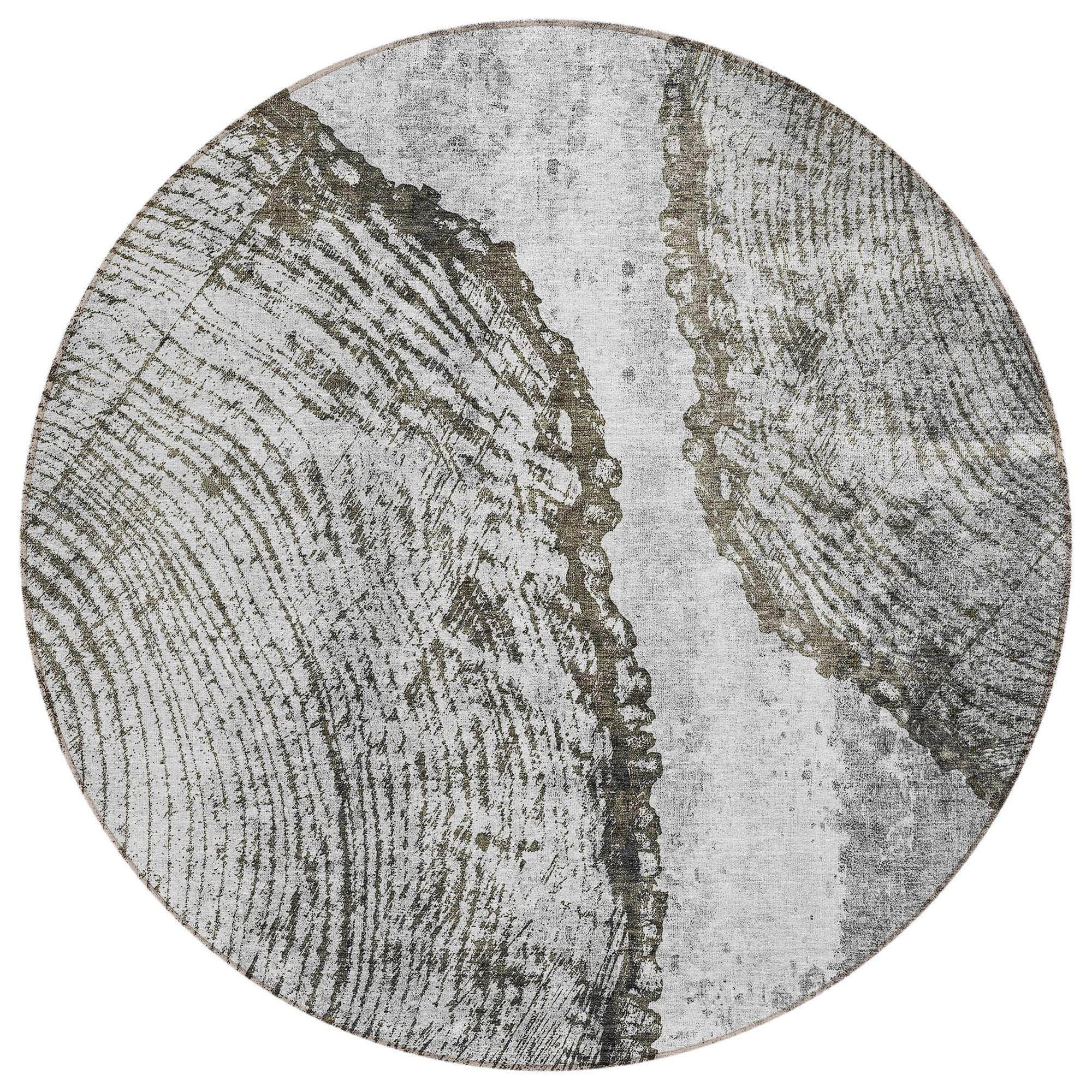 Machine Made ACN649 Gray Rugs