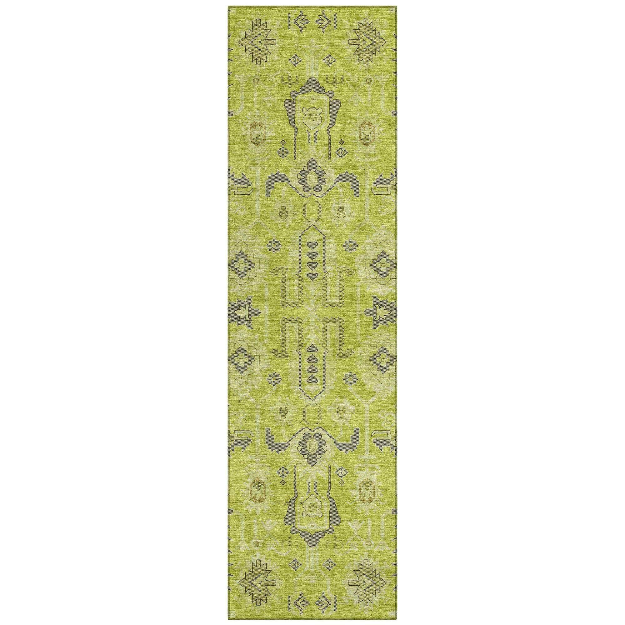 Machine Made ACN697 Aloe Green Rugs