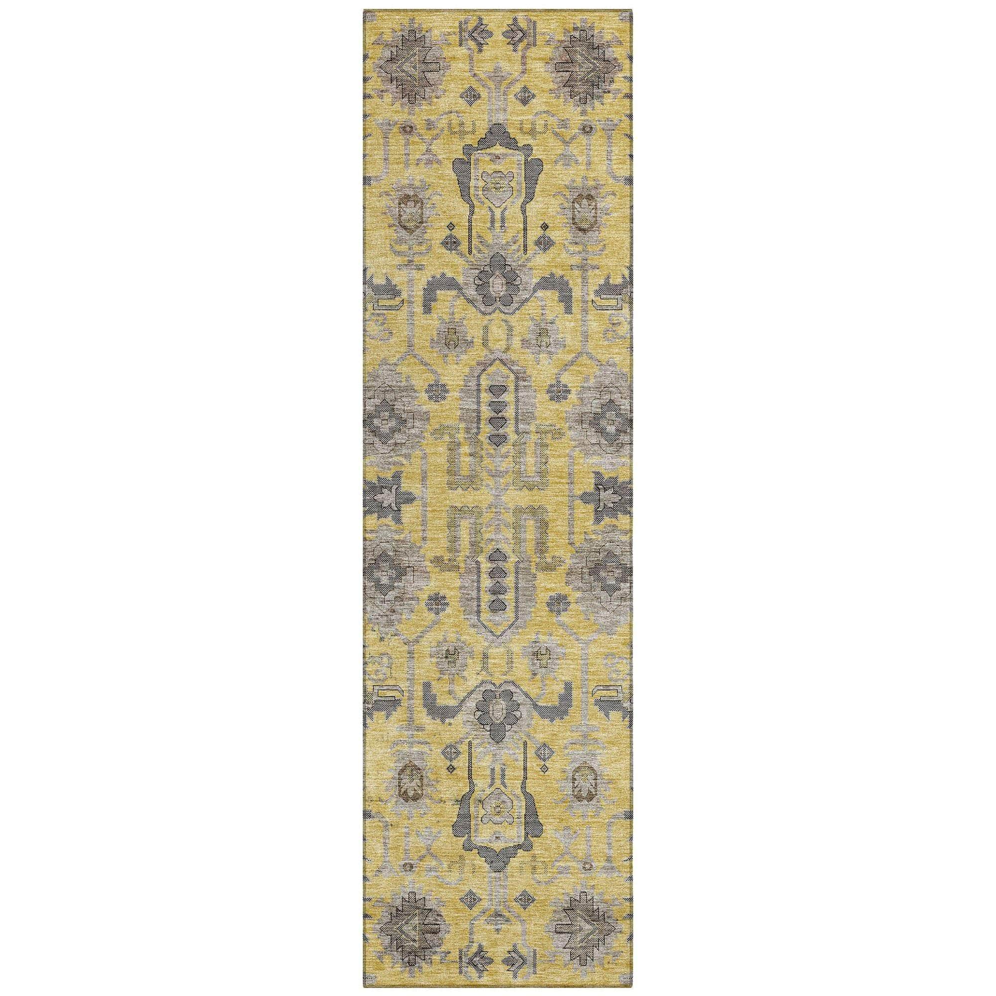Machine Made ACN697 Honey Gold Rugs