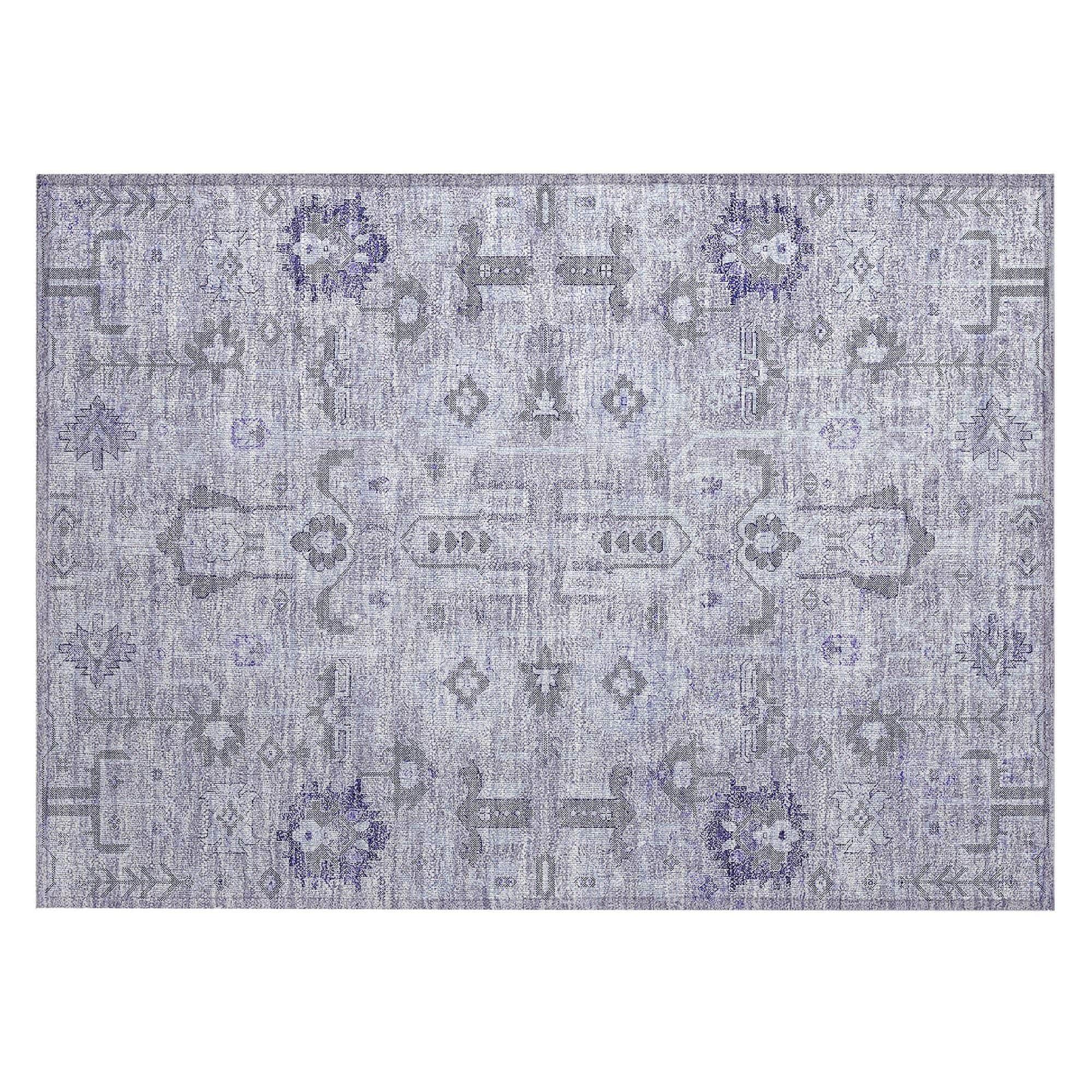 Machine Made ACN697 Lavender Purple Rugs
