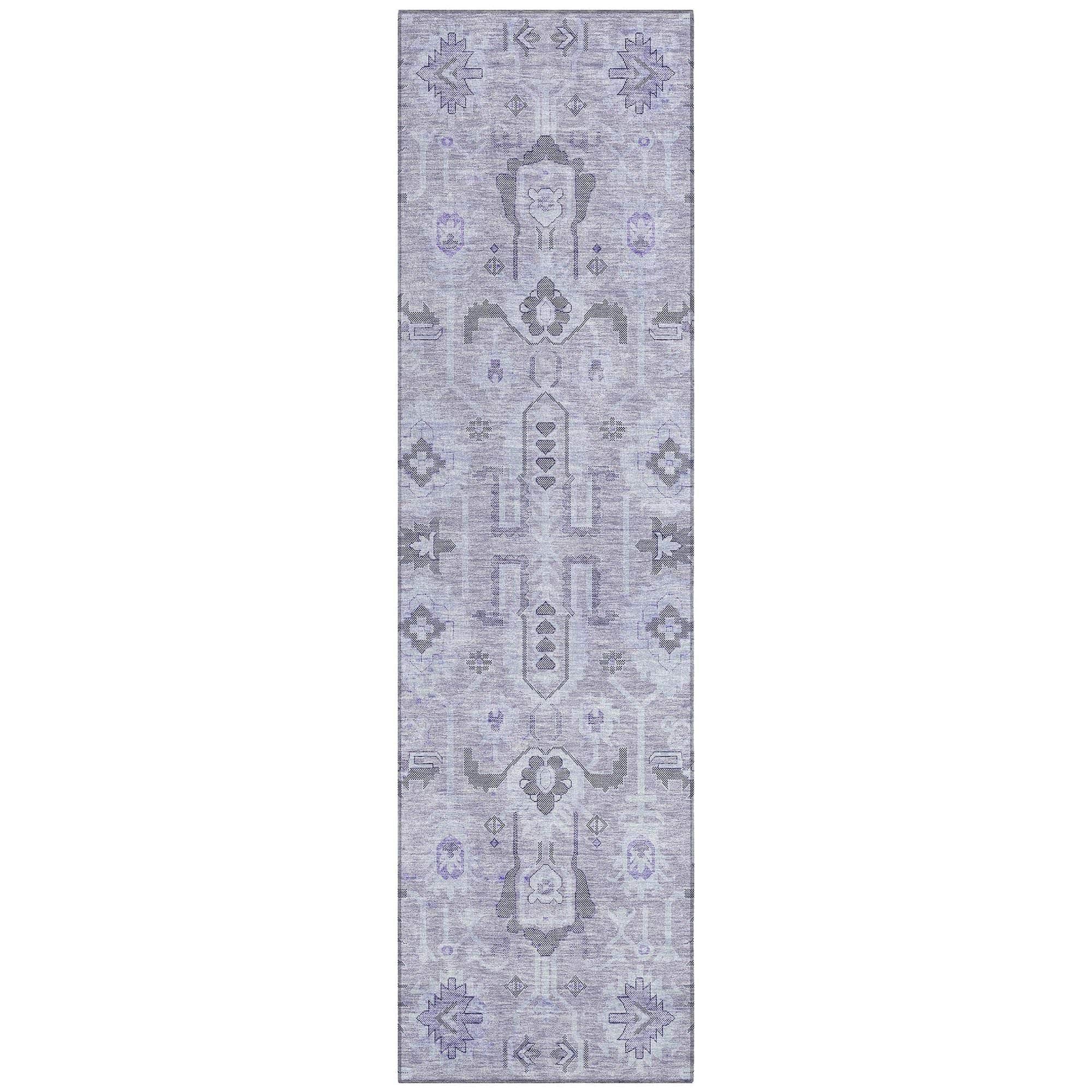 Machine Made ACN697 Lavender Purple Rugs
