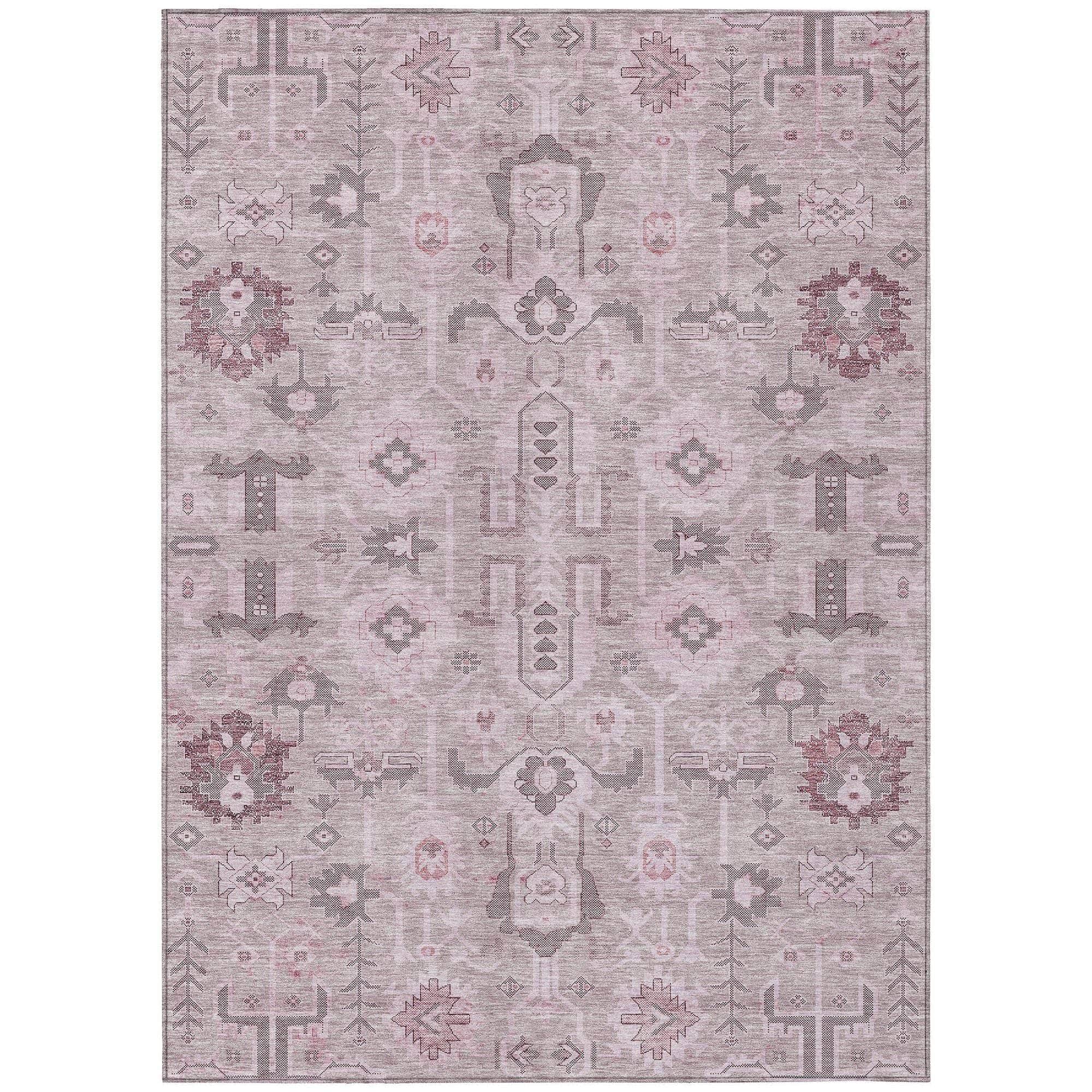 Machine Made ACN697 Pink Rugs