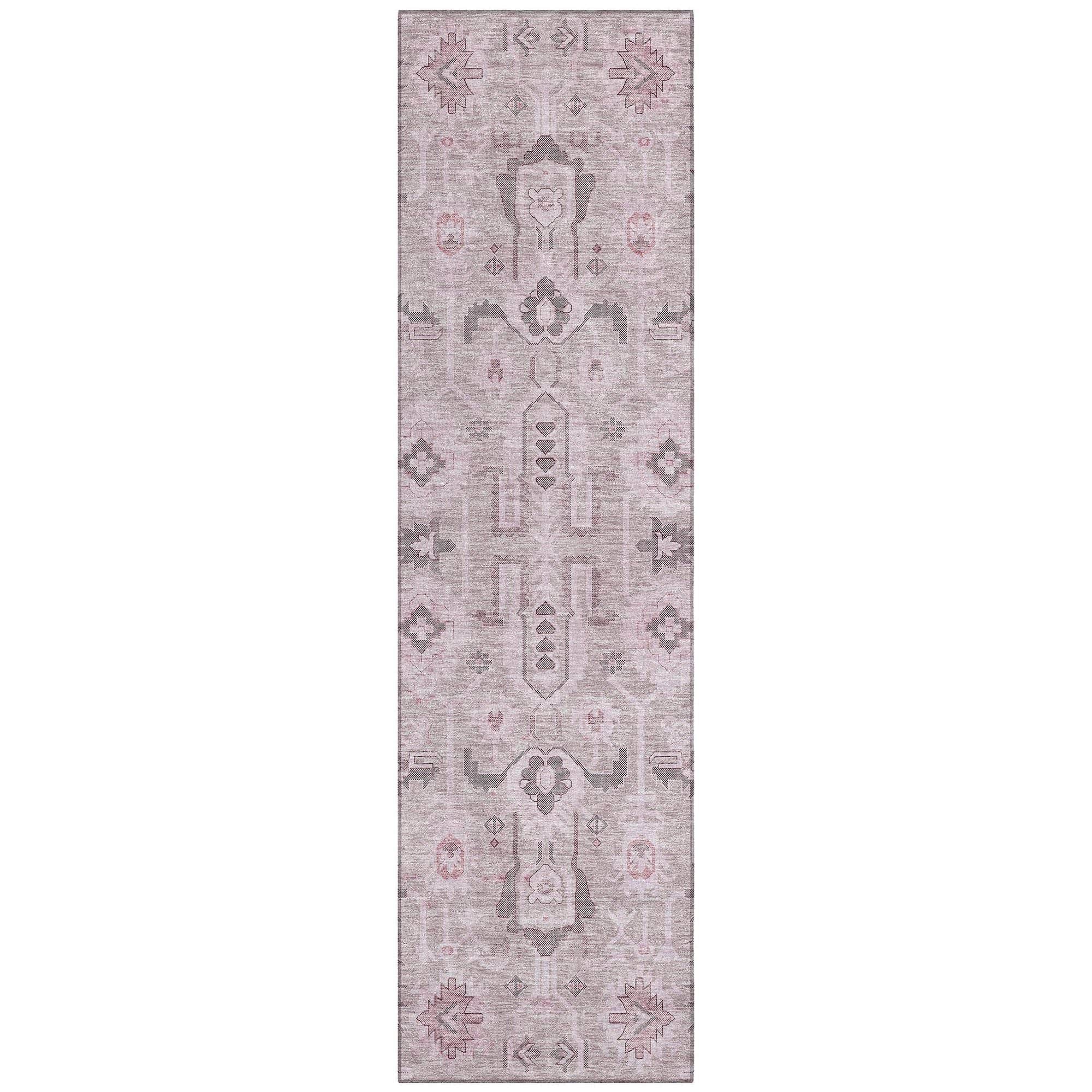 Machine Made ACN697 Pink Rugs