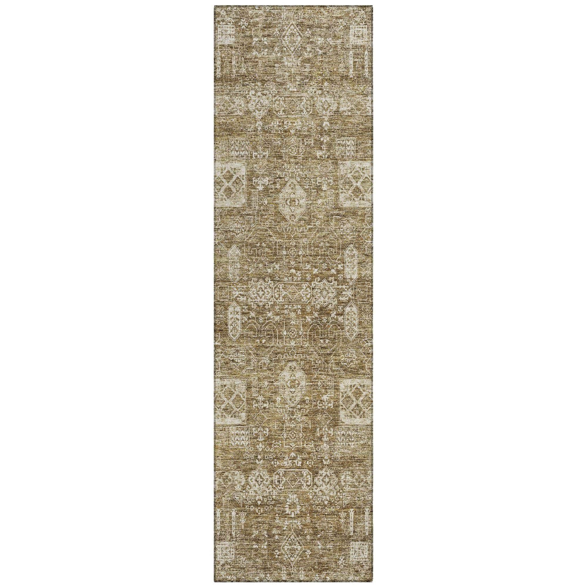 Machine Made ACN637 Brown Rugs