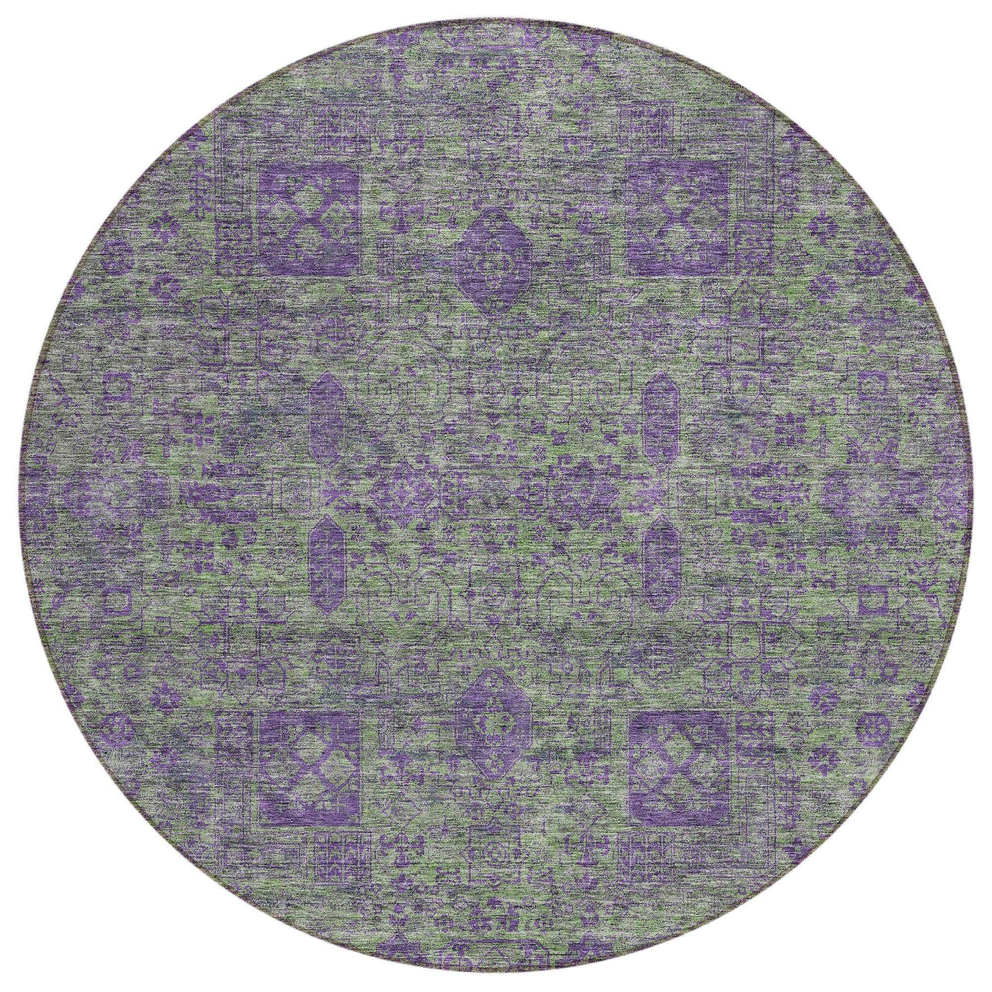 Machine Made ACN637 Fern Green Rugs