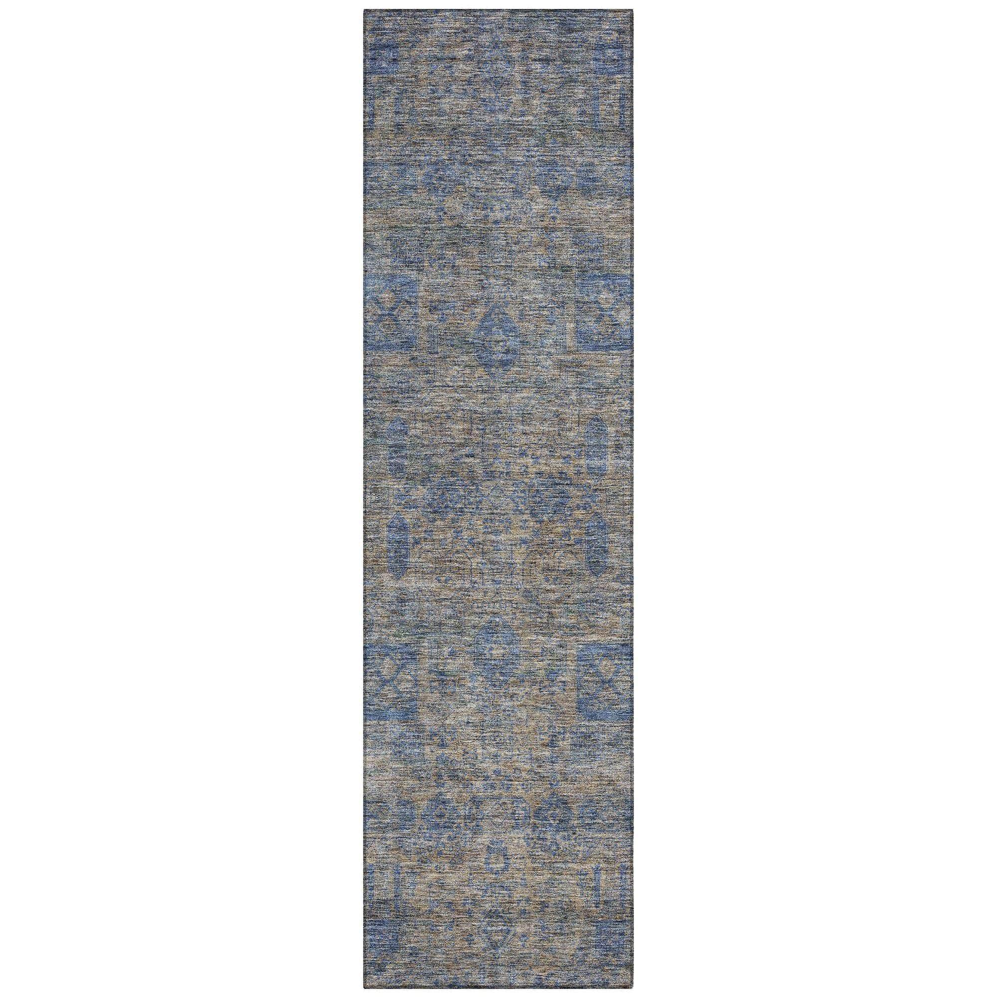 Machine Made ACN637 Khaki Brown Rugs