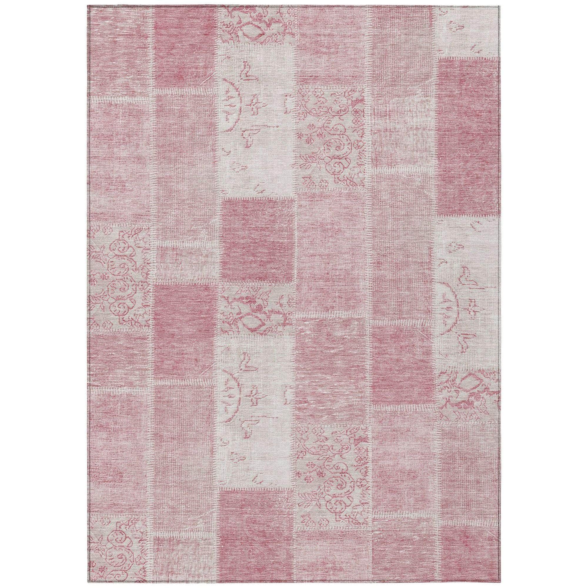 Machine Made ACN631 Pink Rugs