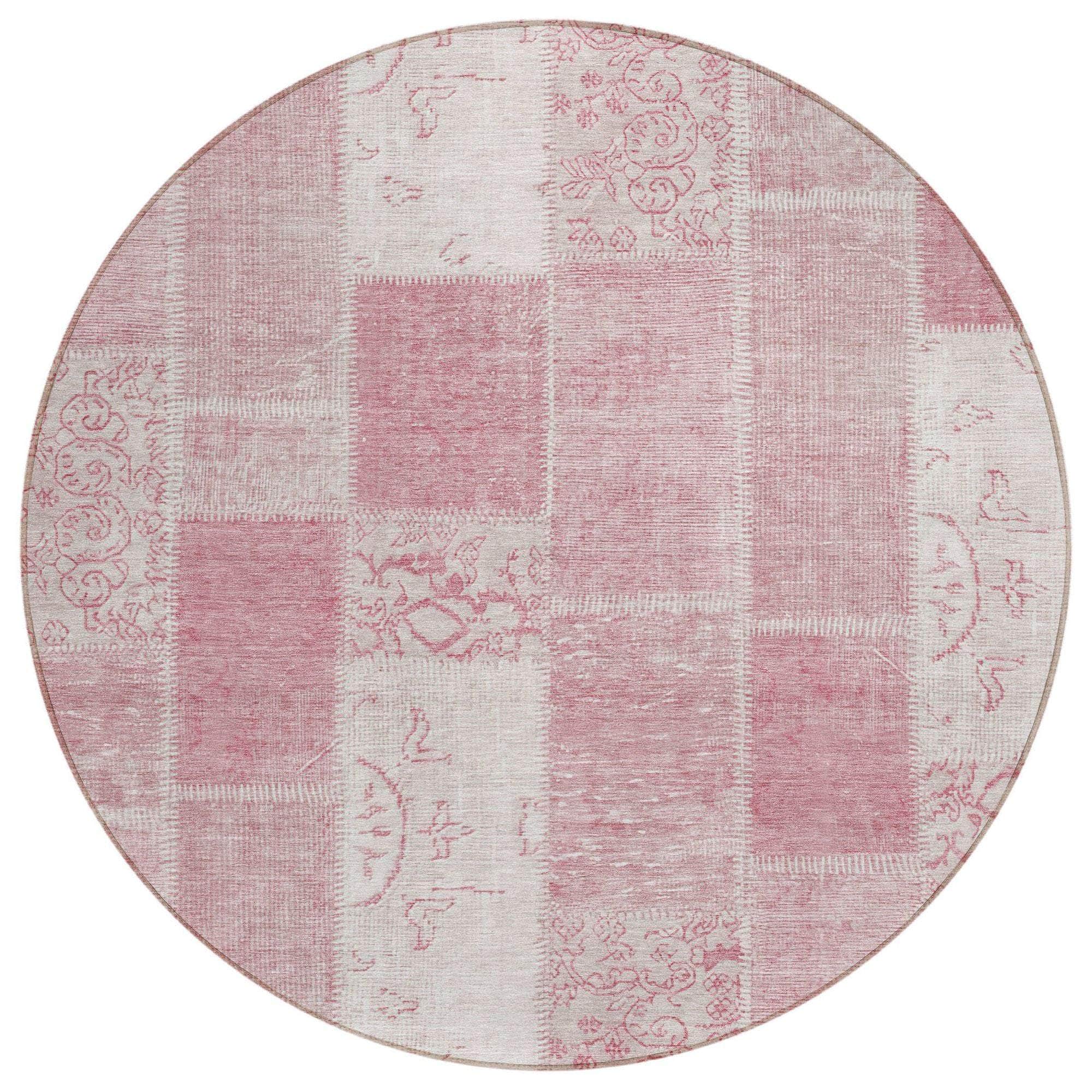 Machine Made ACN631 Pink Rugs
