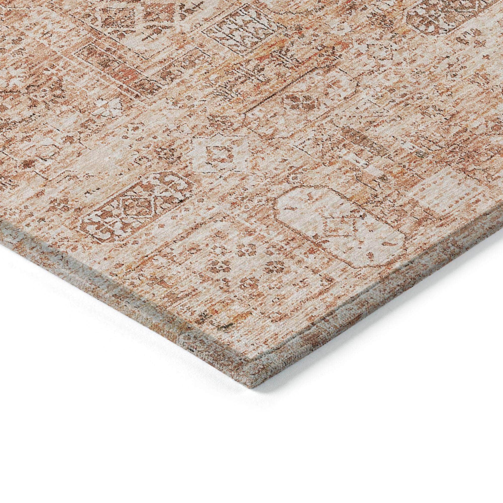 Machine Made ACN611 Salmon Orange Rugs