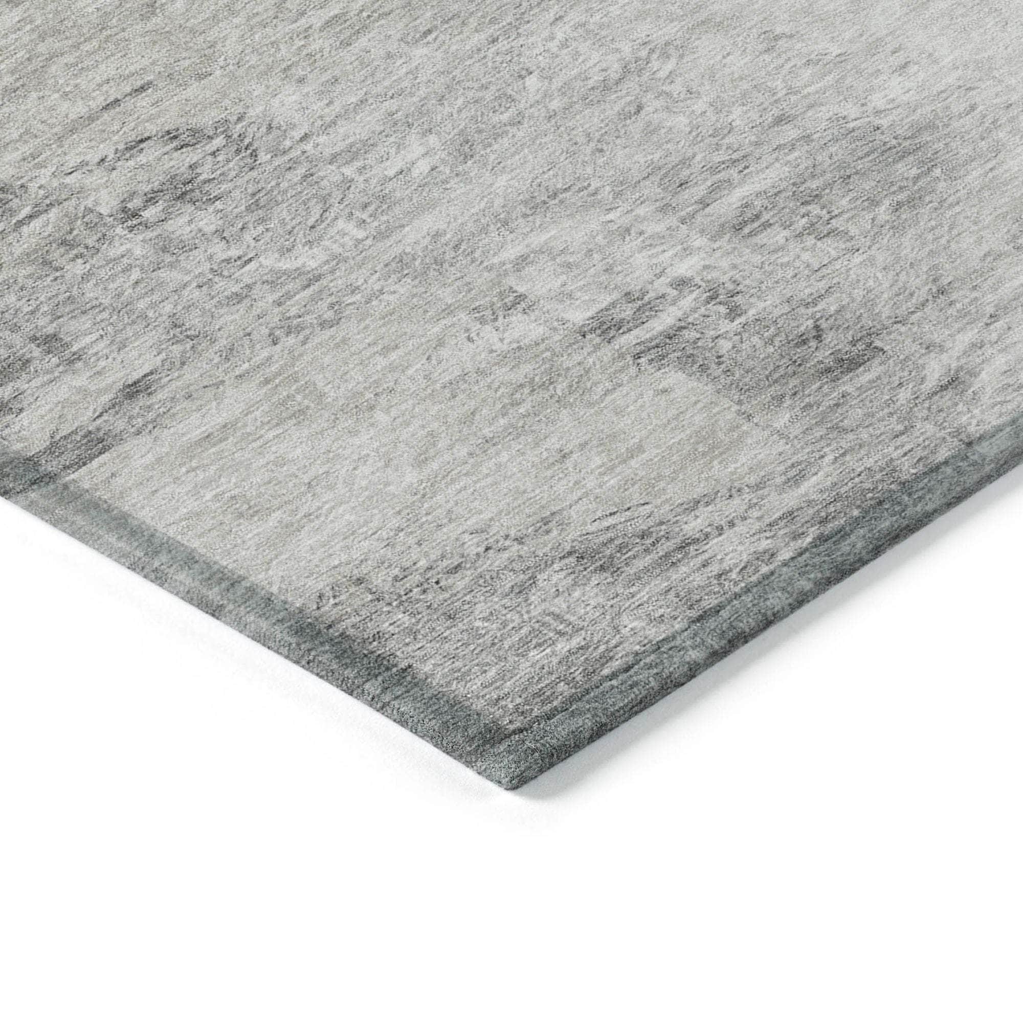 Machine Made ACN592 Silver Gray Rugs