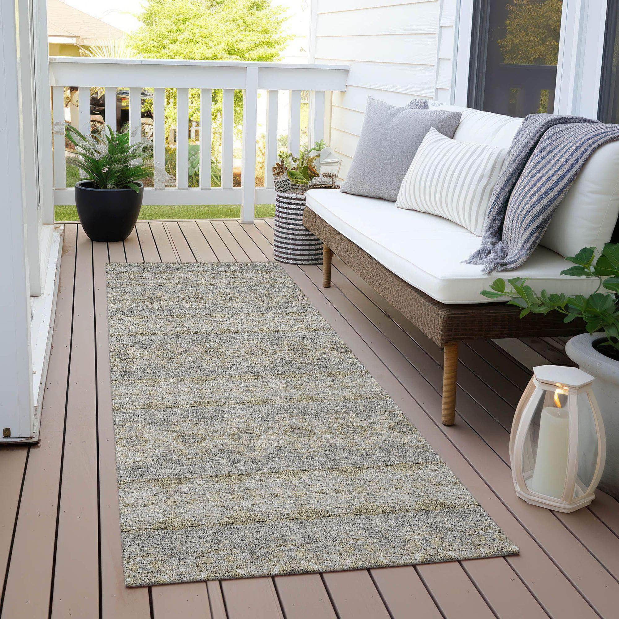 Machine Made ACN615 Silver Gray Rugs