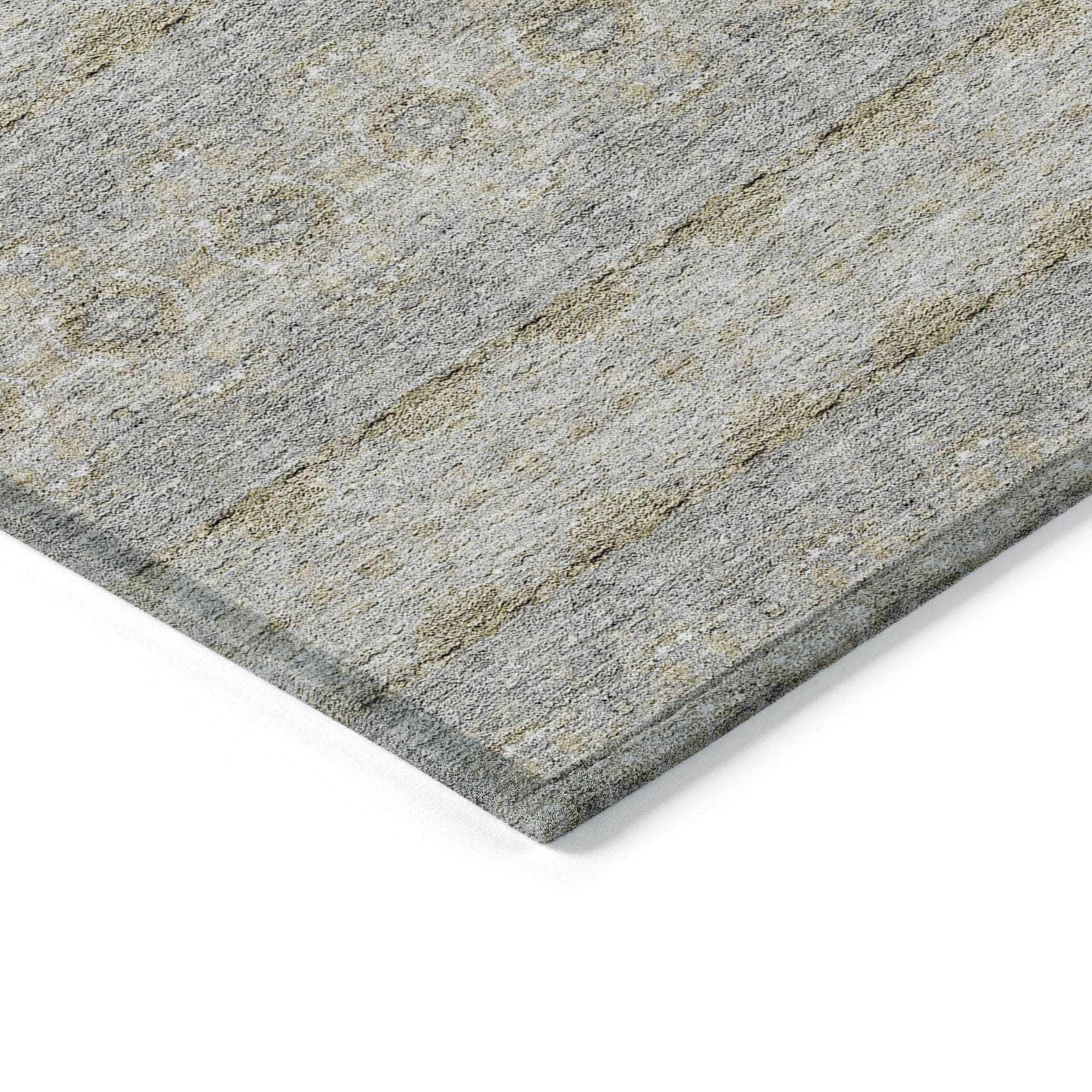 Machine Made ACN615 Silver Gray Rugs