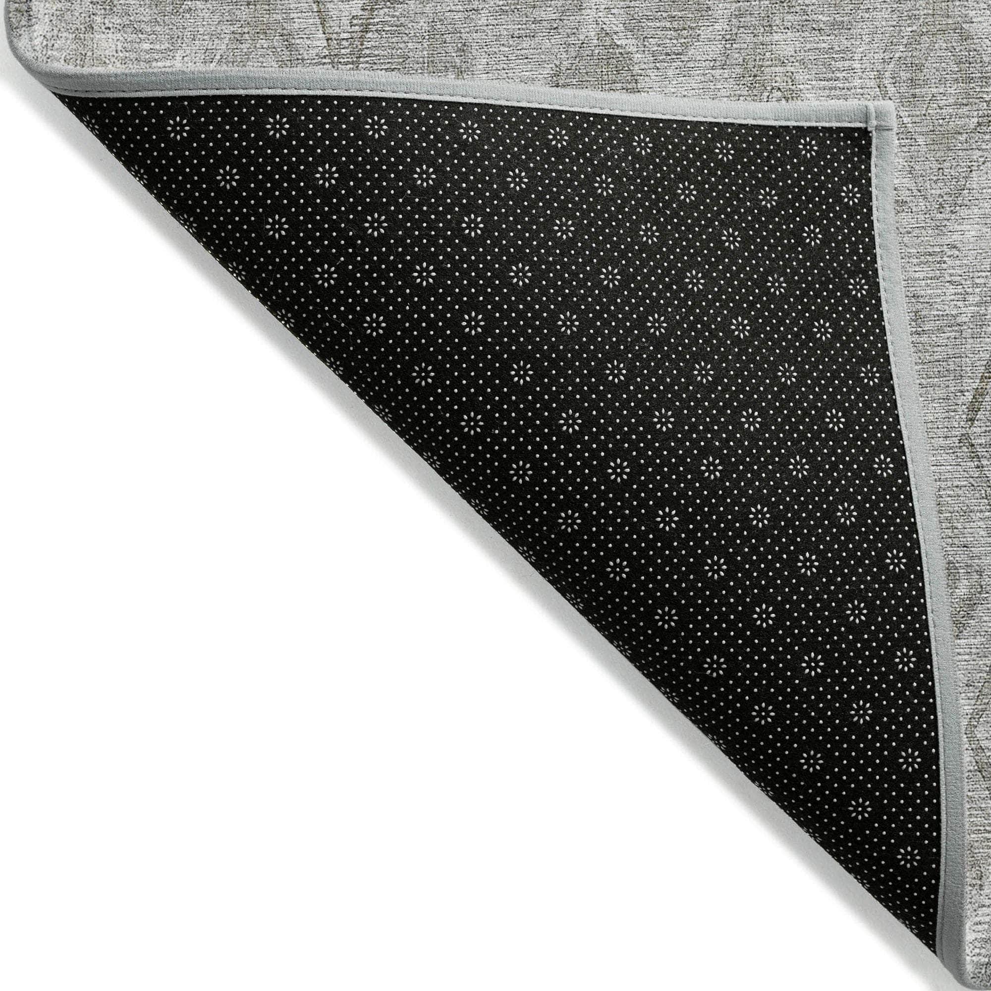 Machine Made ACN622 Silver Gray Rugs