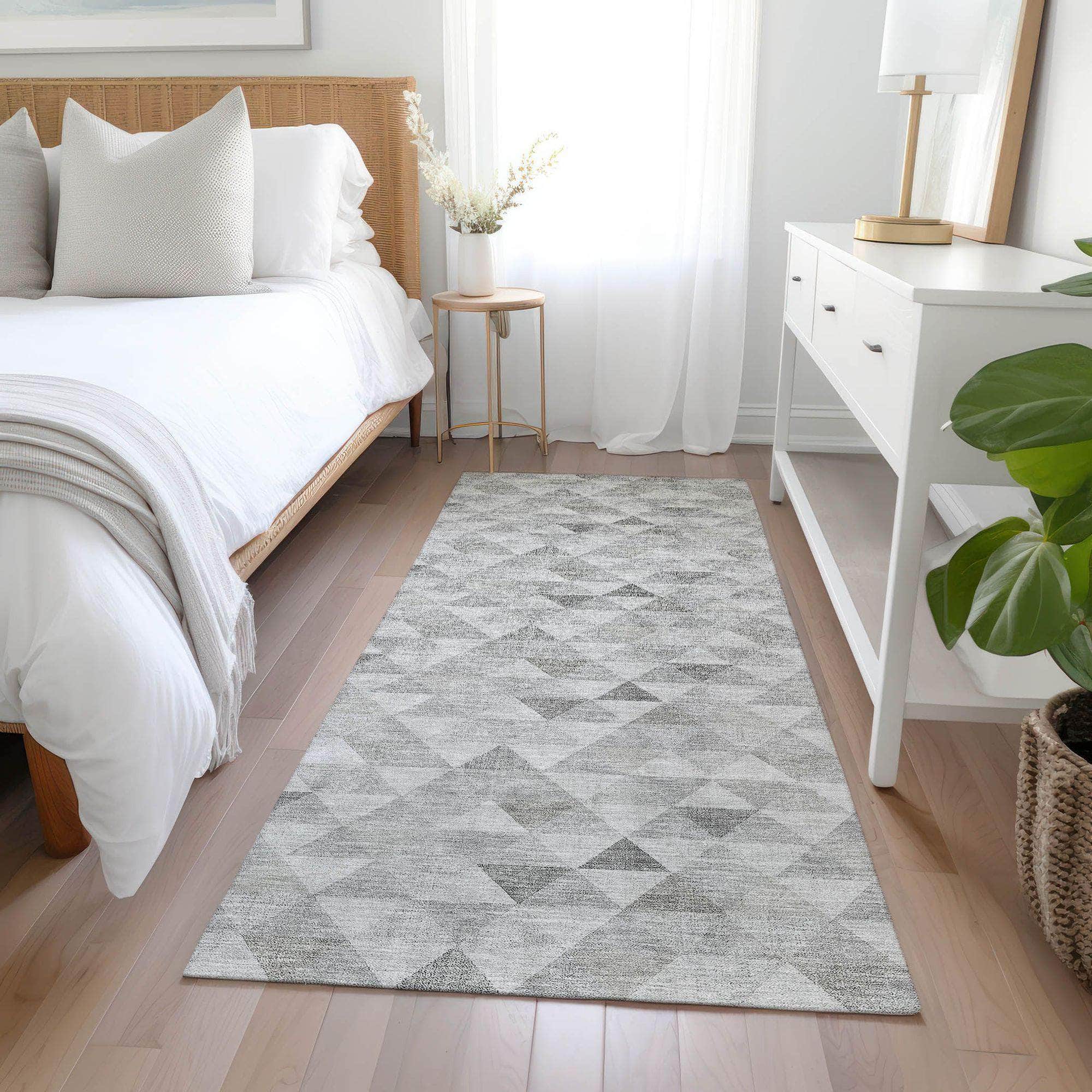 Machine Made ACN612 Silver Gray Rugs