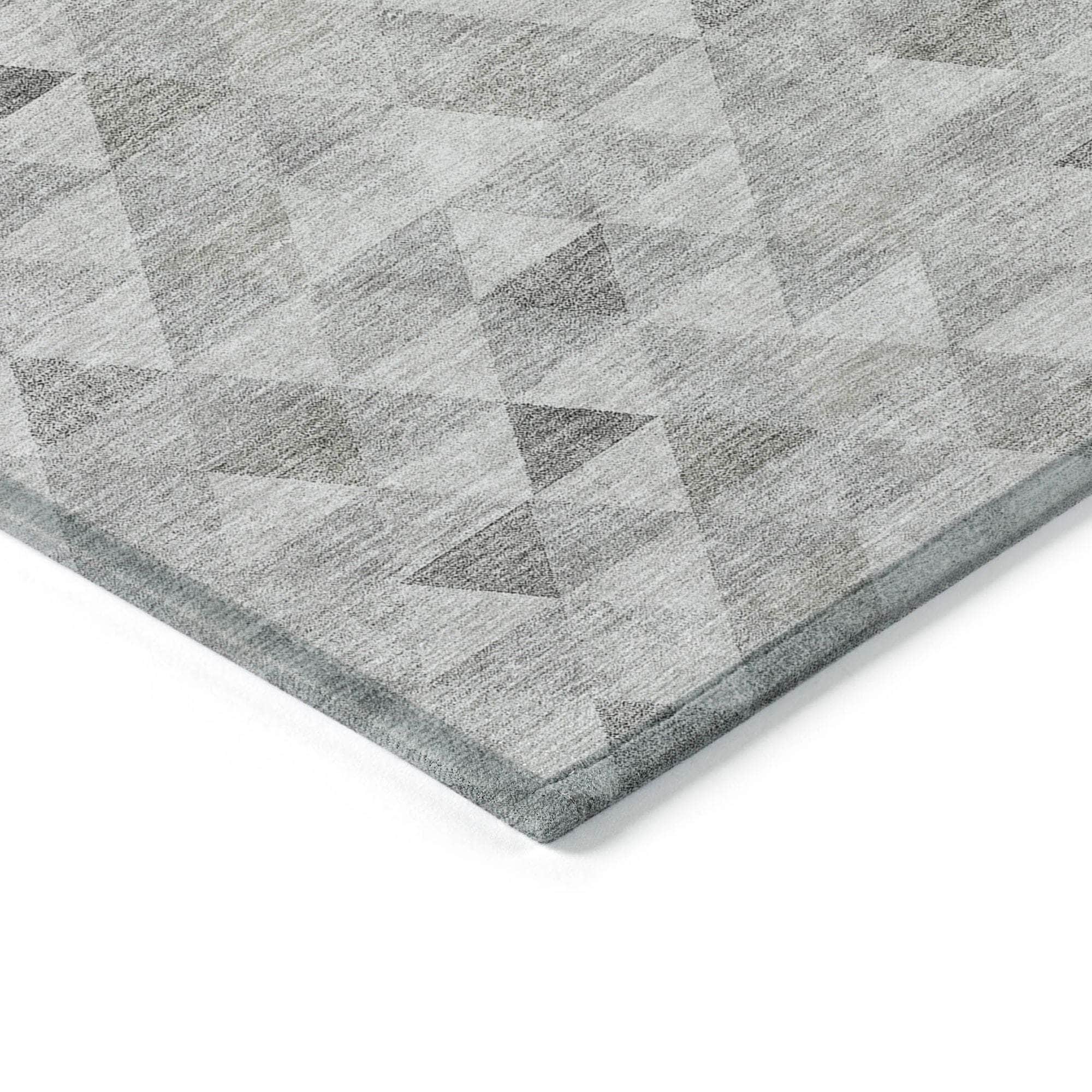 Machine Made ACN612 Silver Gray Rugs