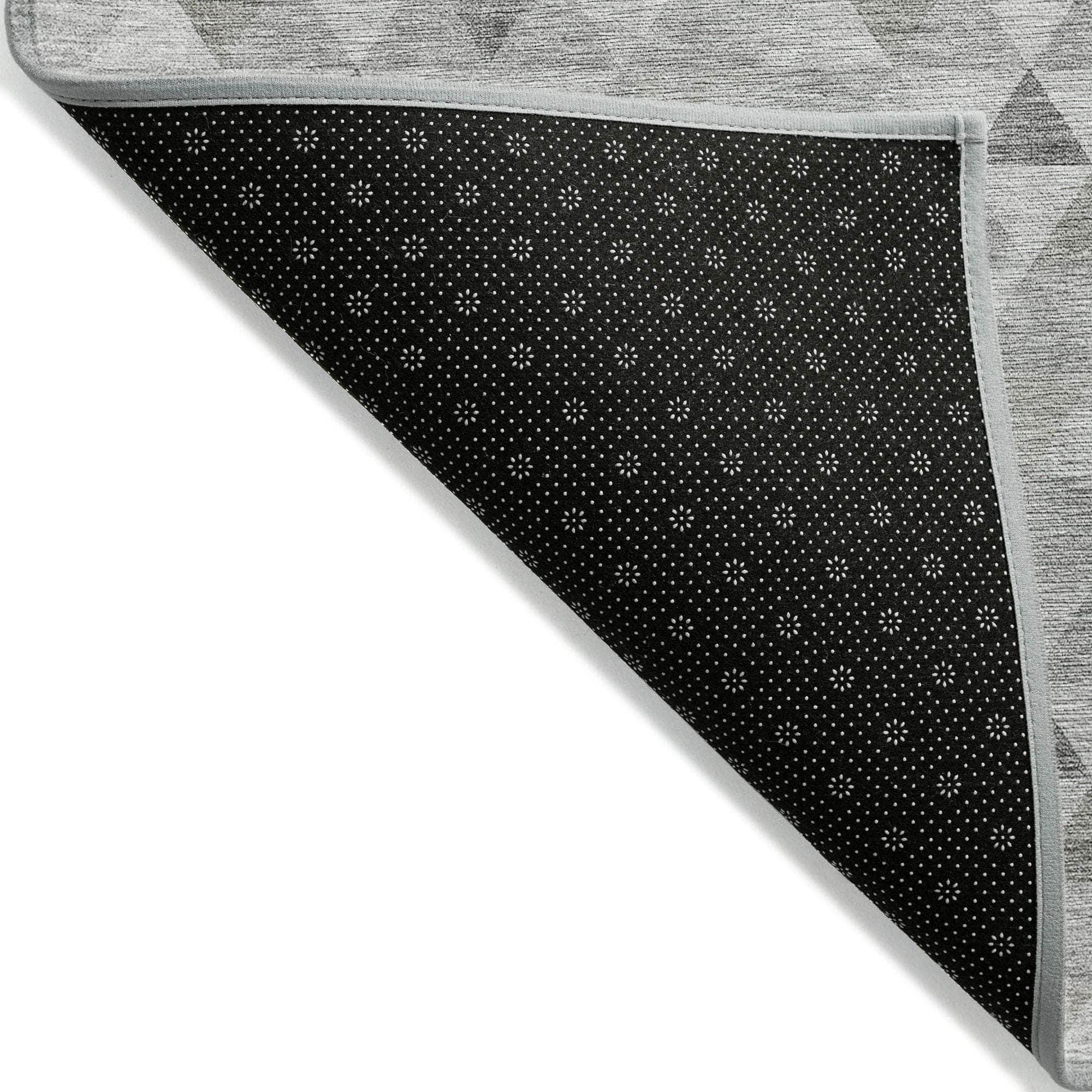 Machine Made ACN612 Silver Gray Rugs