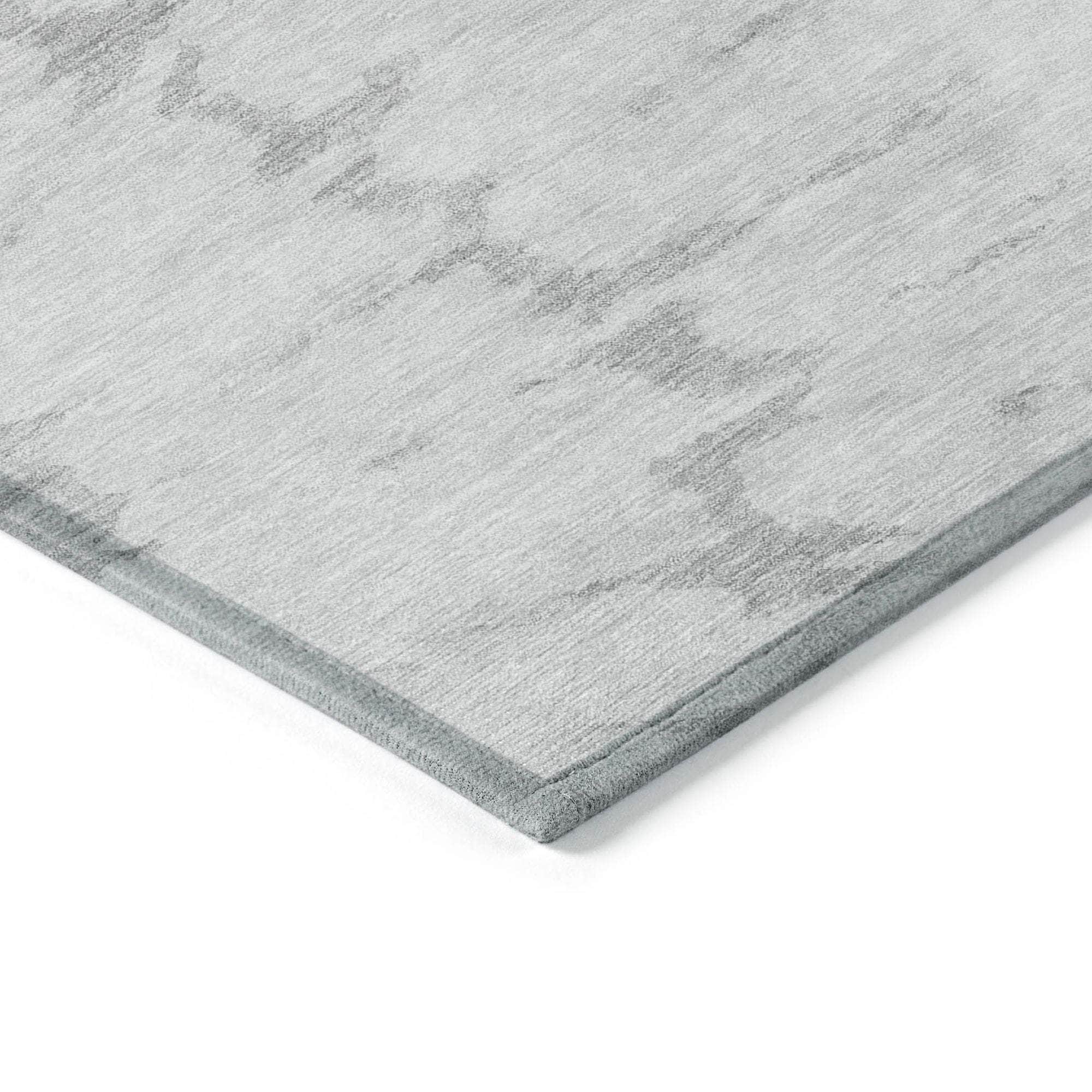 Machine Made ACN614 Silver Gray Rugs