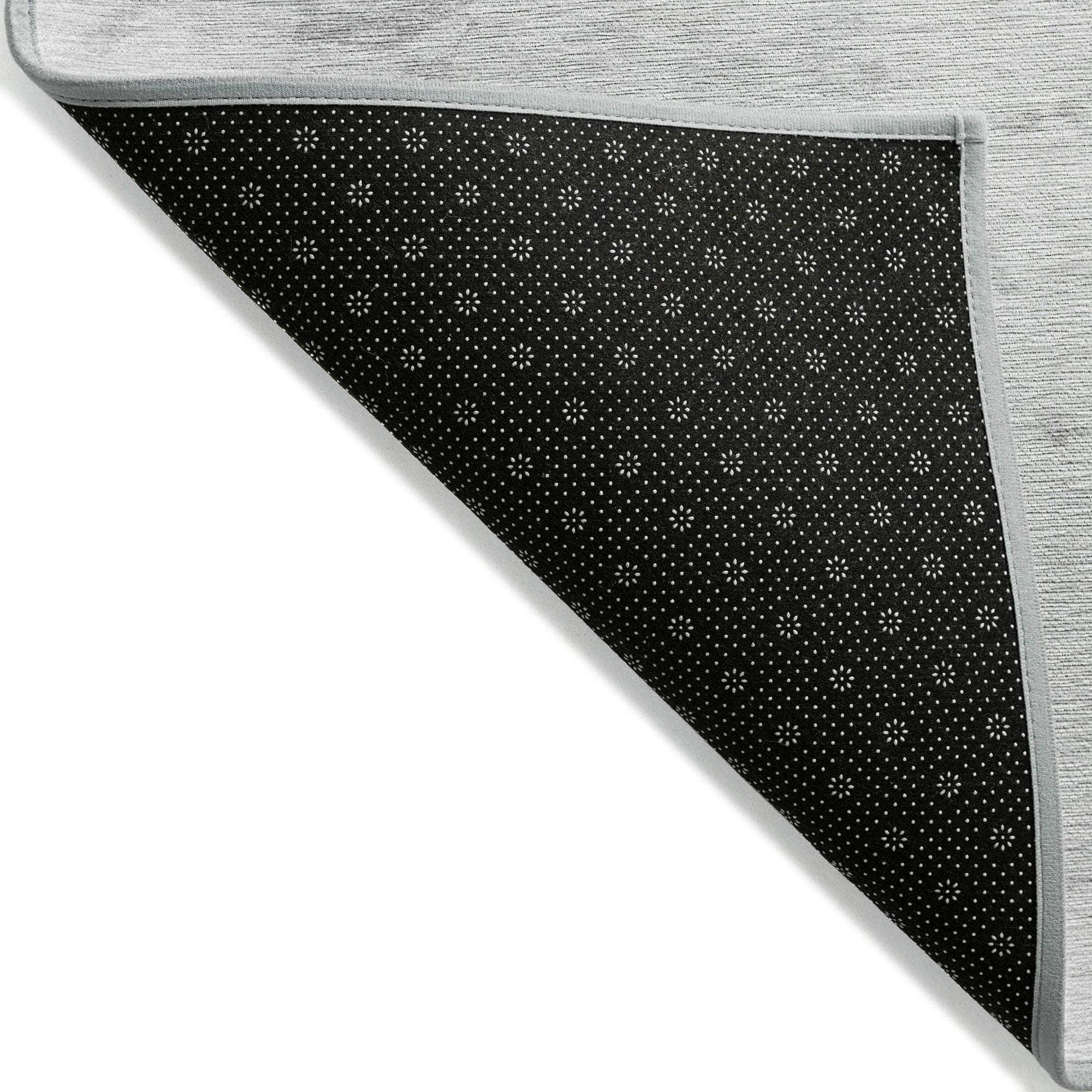Machine Made ACN614 Silver Gray Rugs