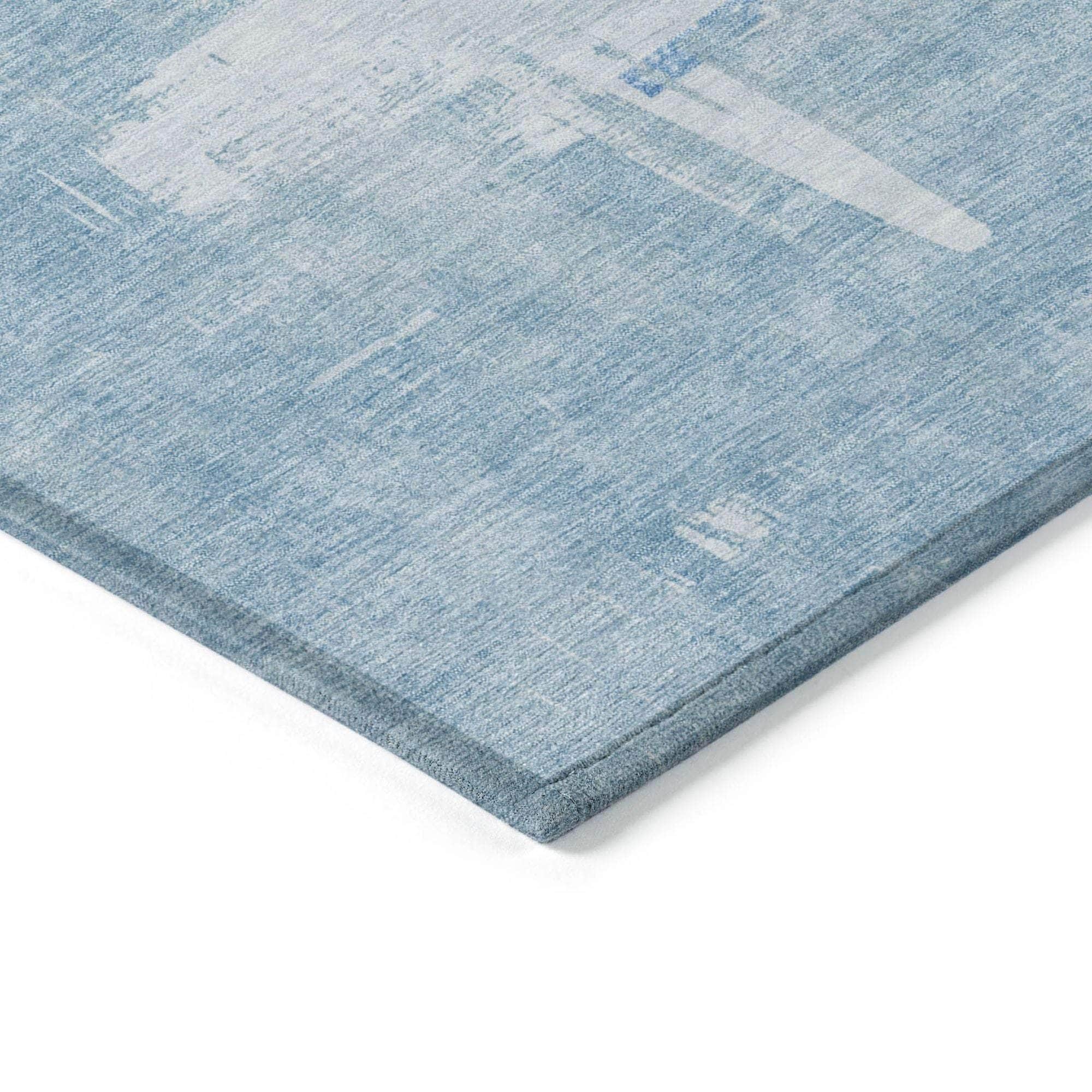 Machine Made ACN624 Sky Blue Rugs