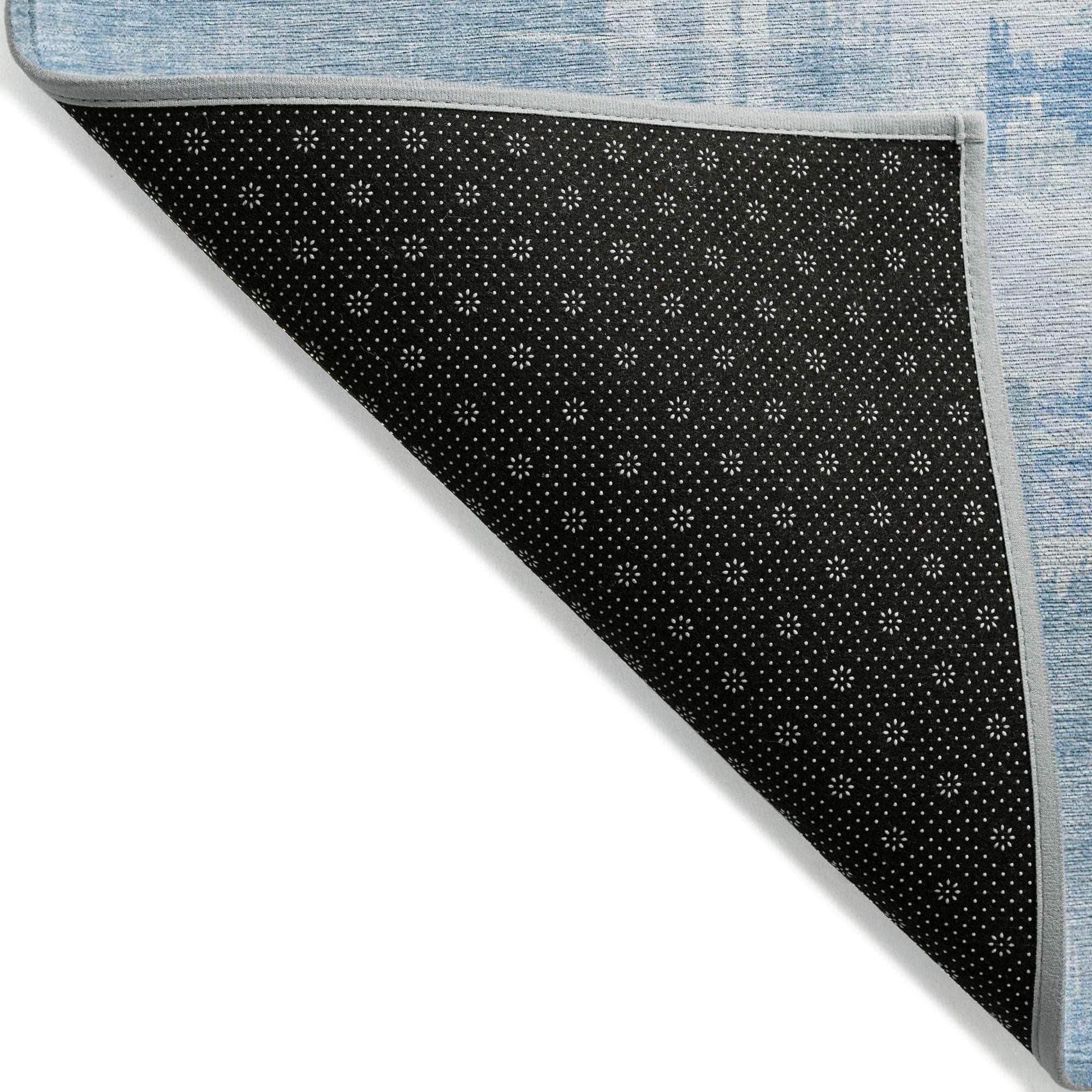 Machine Made ACN624 Sky Blue Rugs