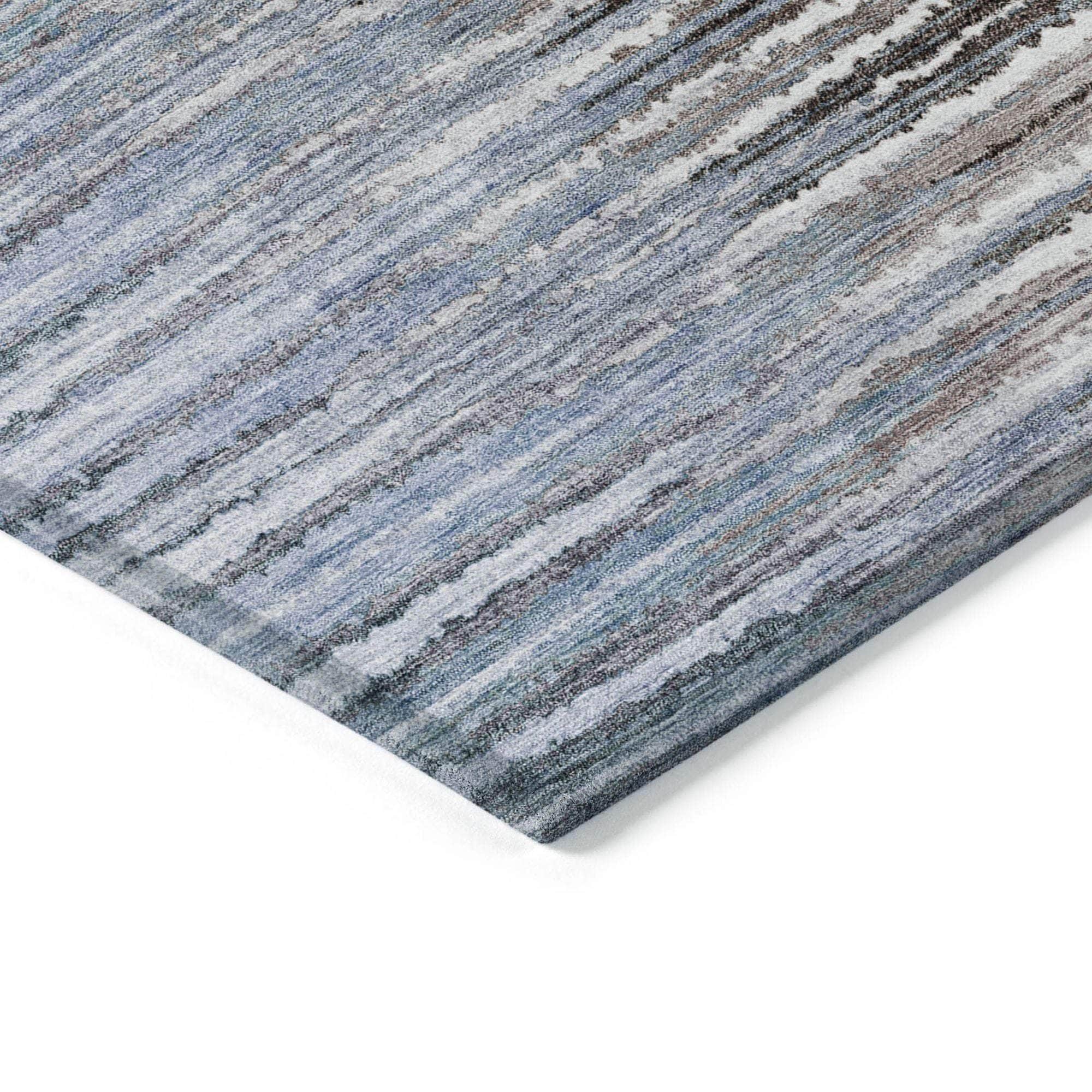 Machine Made ACN604 Sky Blue Rugs
