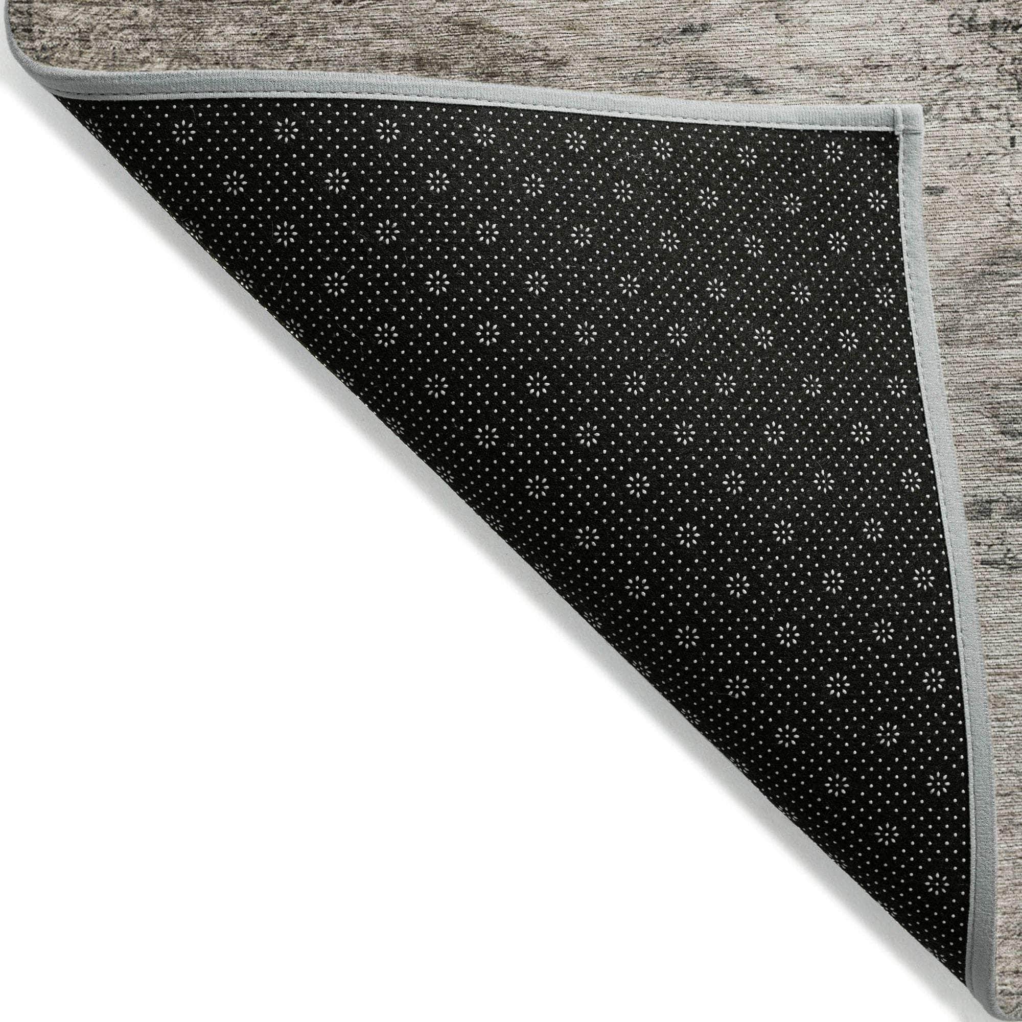 Machine Made ACN592 Taupe Brown Rugs