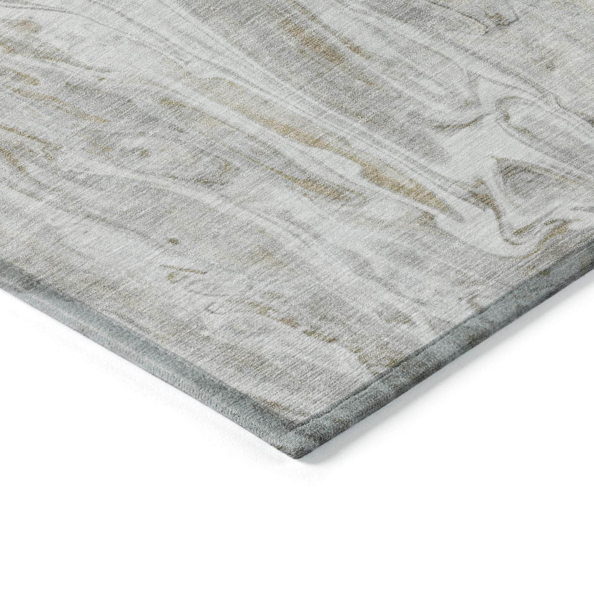 Machine Made ACN602 Taupe Brown Rugs