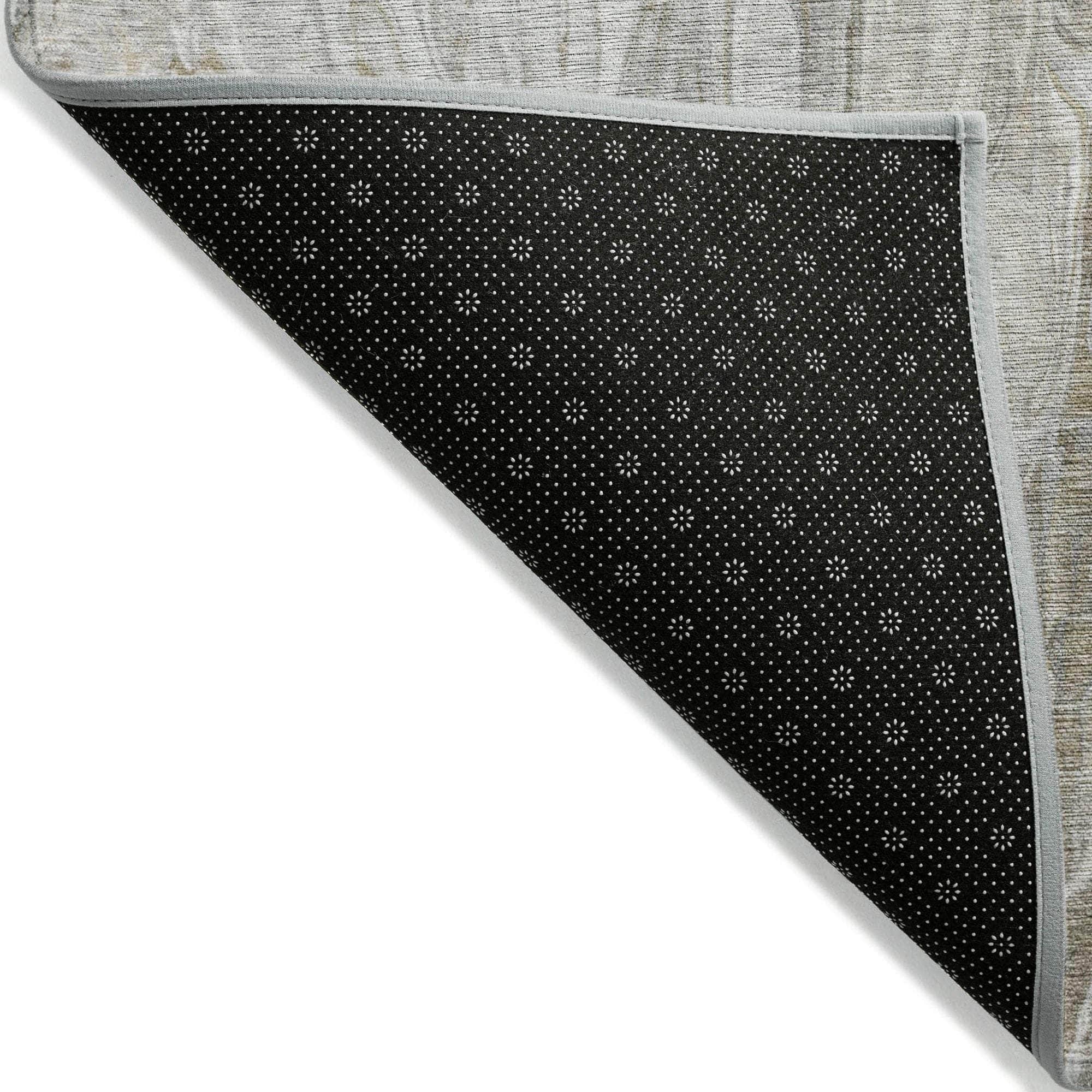 Machine Made ACN602 Taupe Brown Rugs