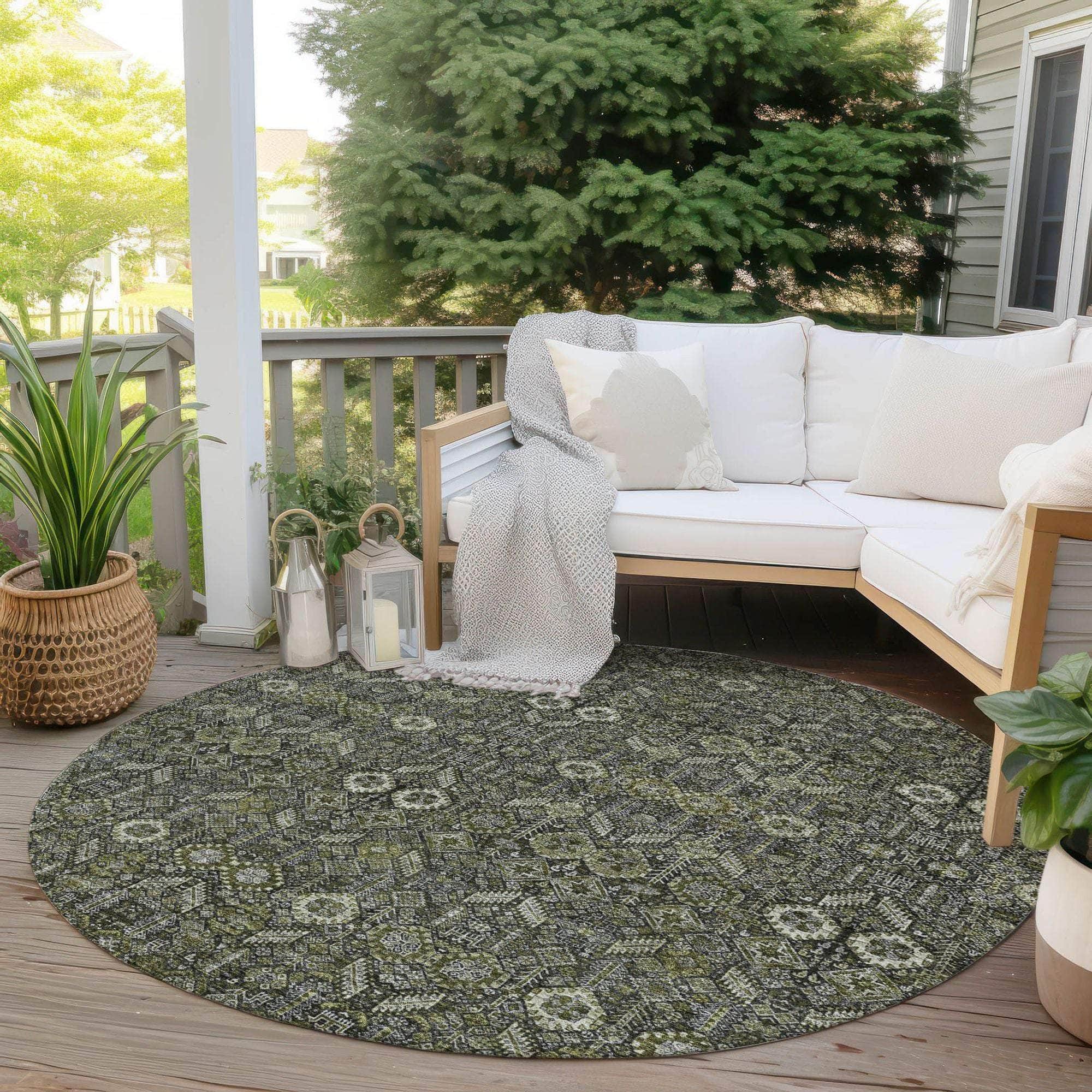 Machine Made ACN574 Taupe Brown Rugs
