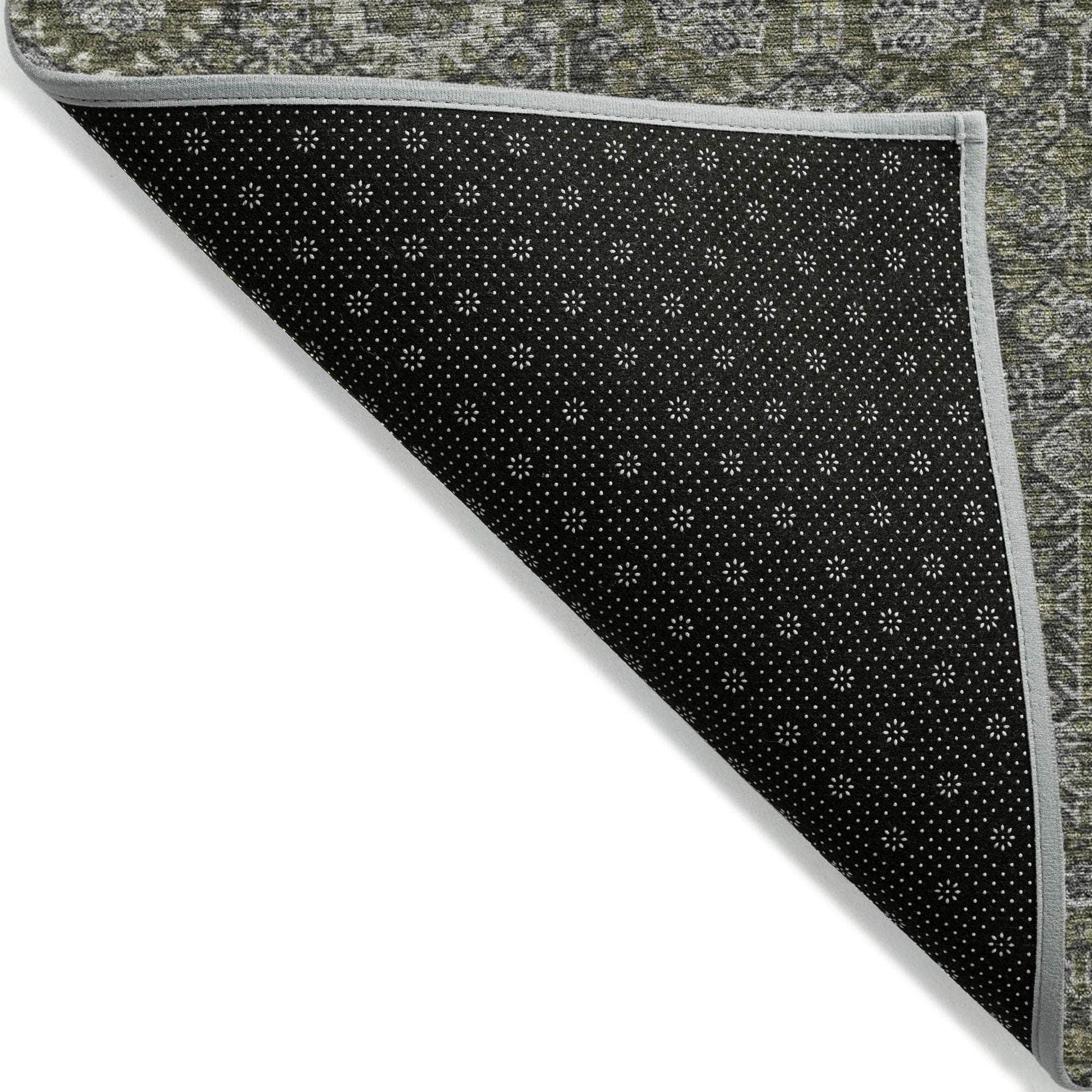 Machine Made ACN574 Taupe Brown Rugs