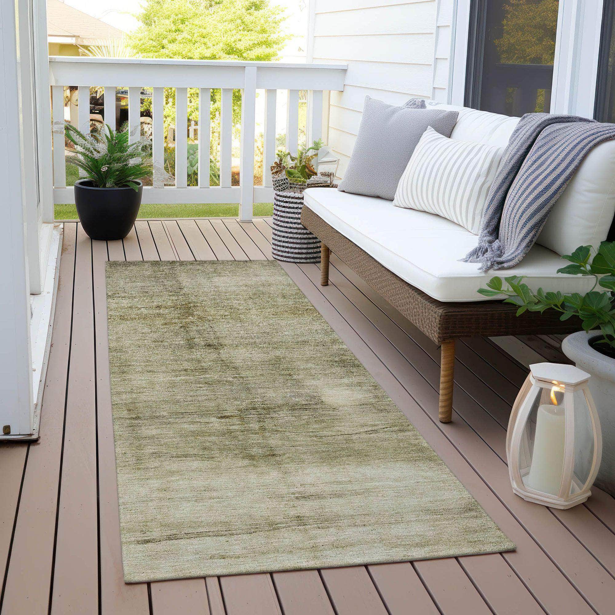 Machine Made ACN608 Taupe Brown Rugs