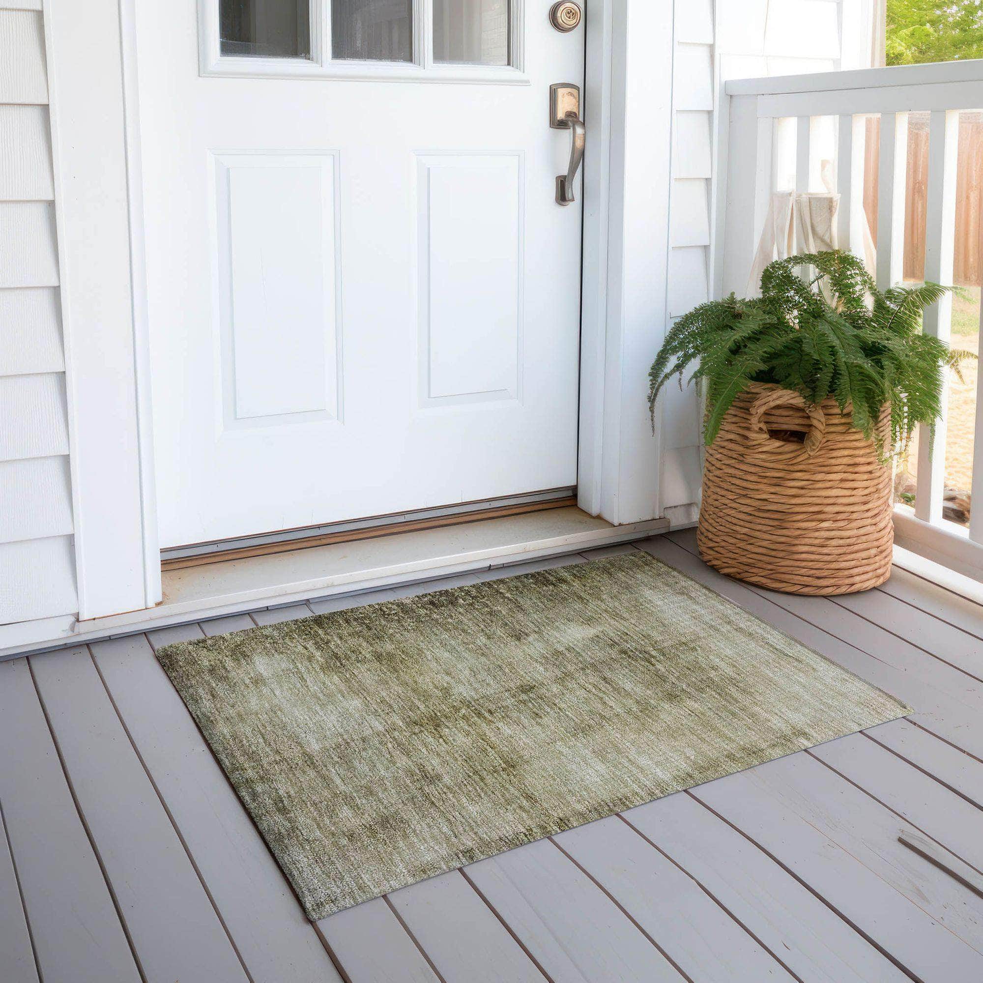 Machine Made ACN608 Taupe Brown Rugs