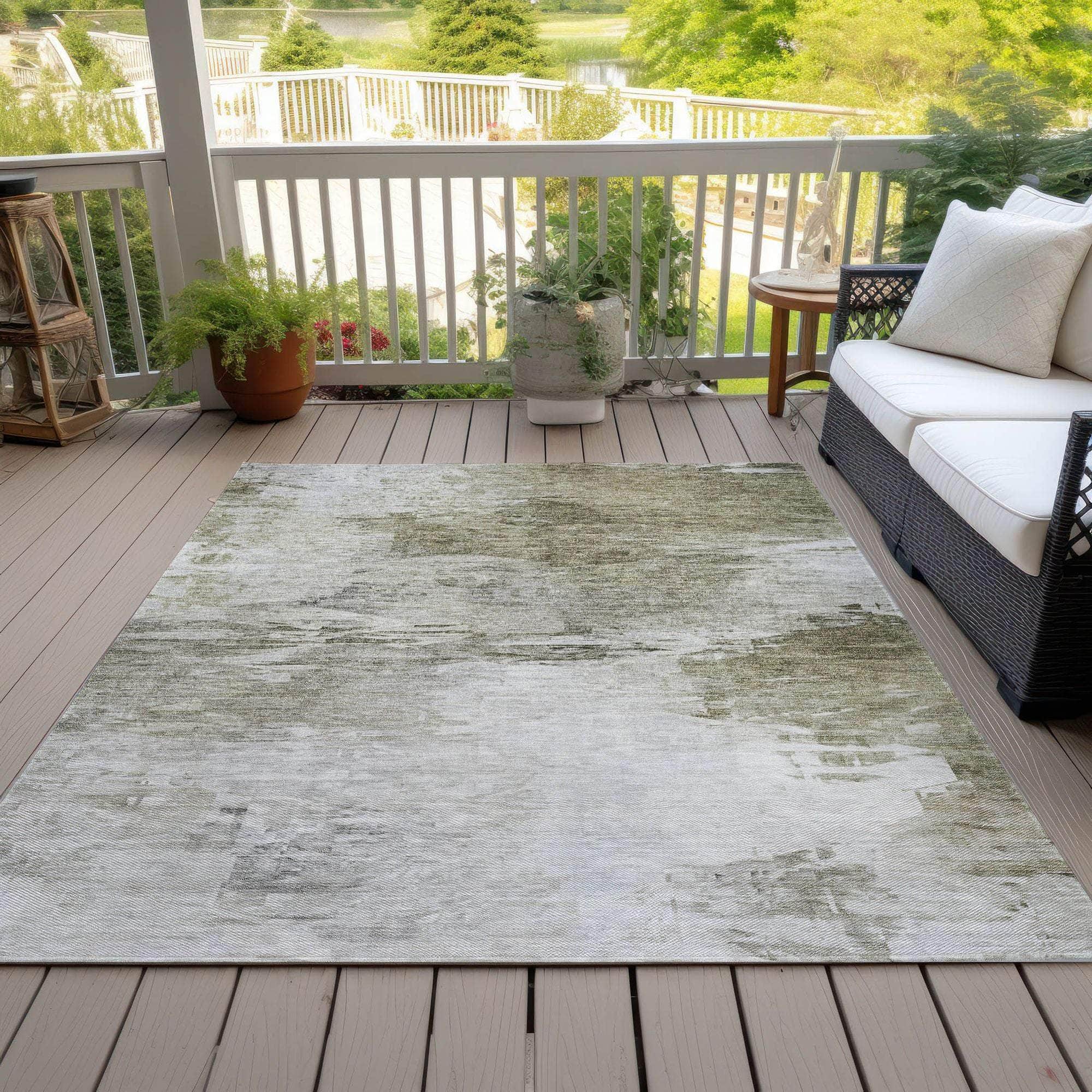 Machine Made ACN595 Taupe Brown Rugs