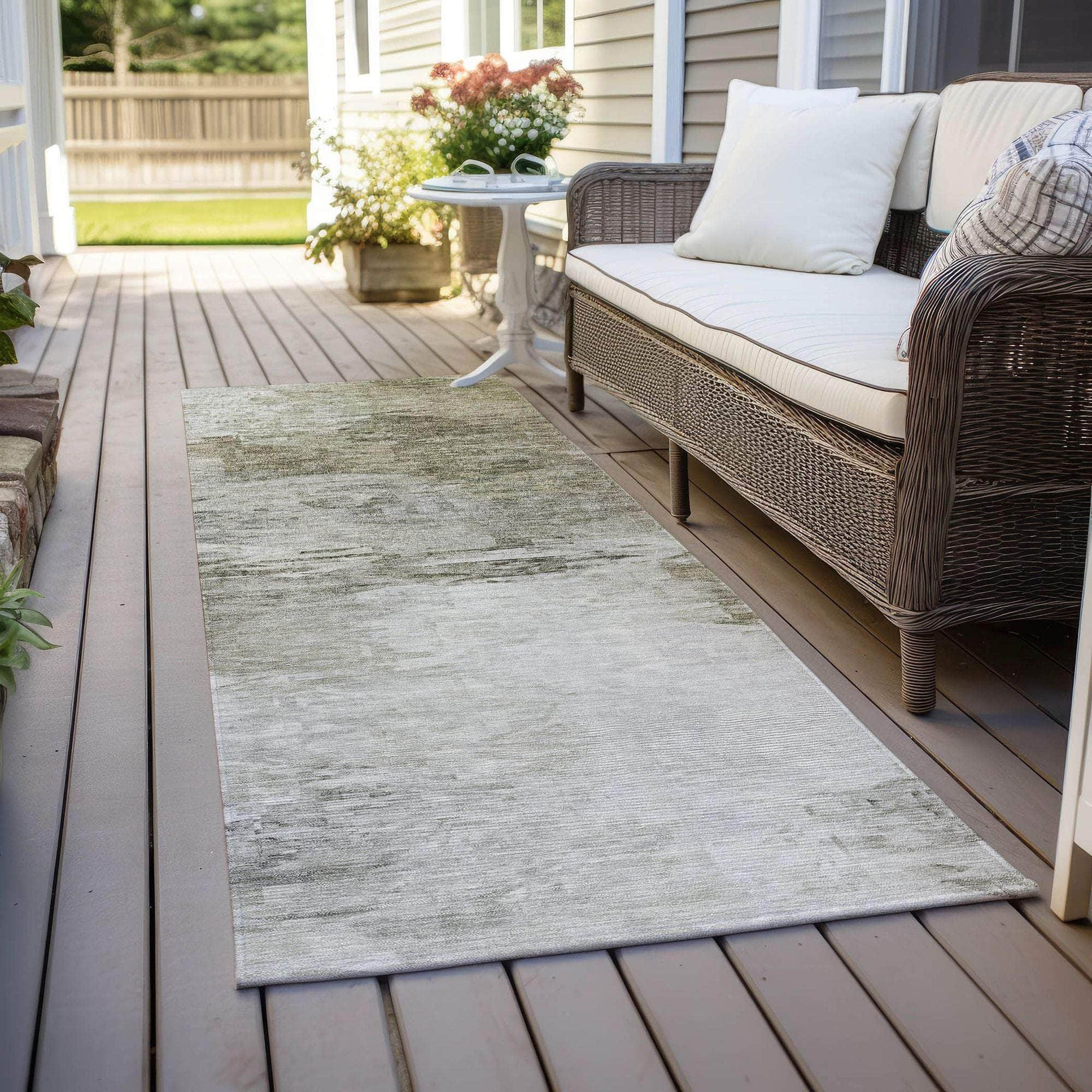 Machine Made ACN595 Taupe Brown Rugs