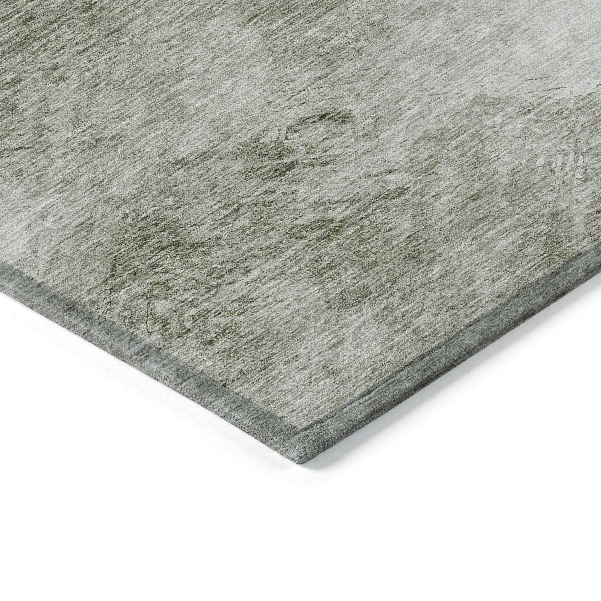 Machine Made ACN590 Taupe Brown Rugs