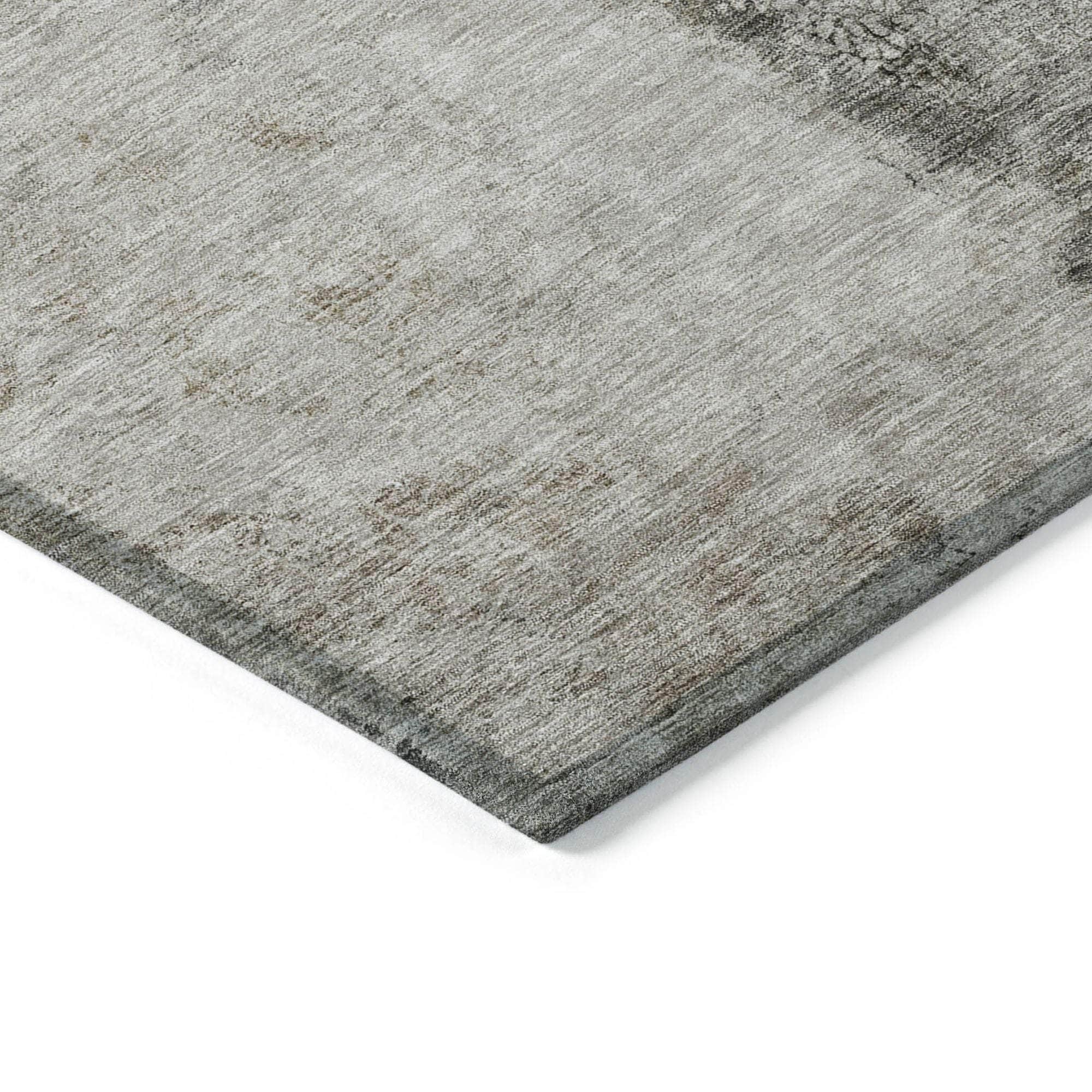 Machine Made ACN605 Taupe Brown Rugs