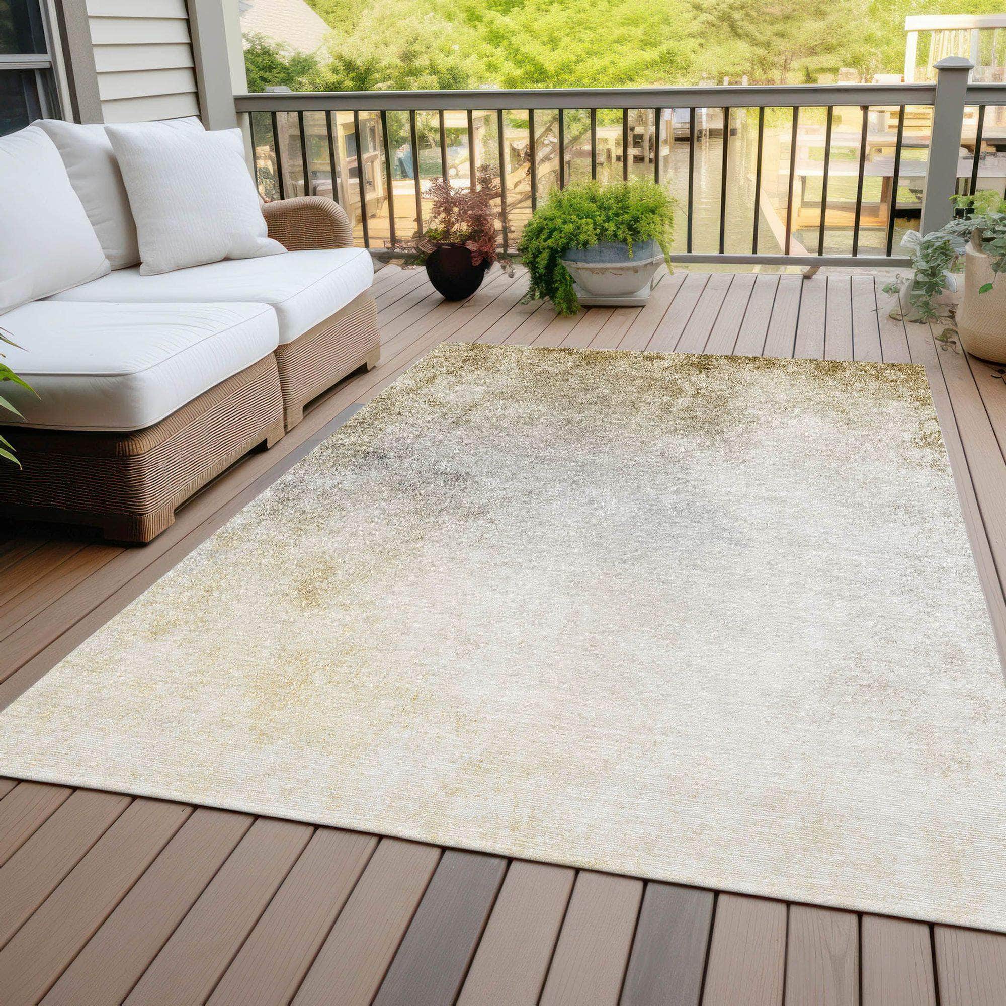 Machine Made ACN601 Taupe Brown Rugs