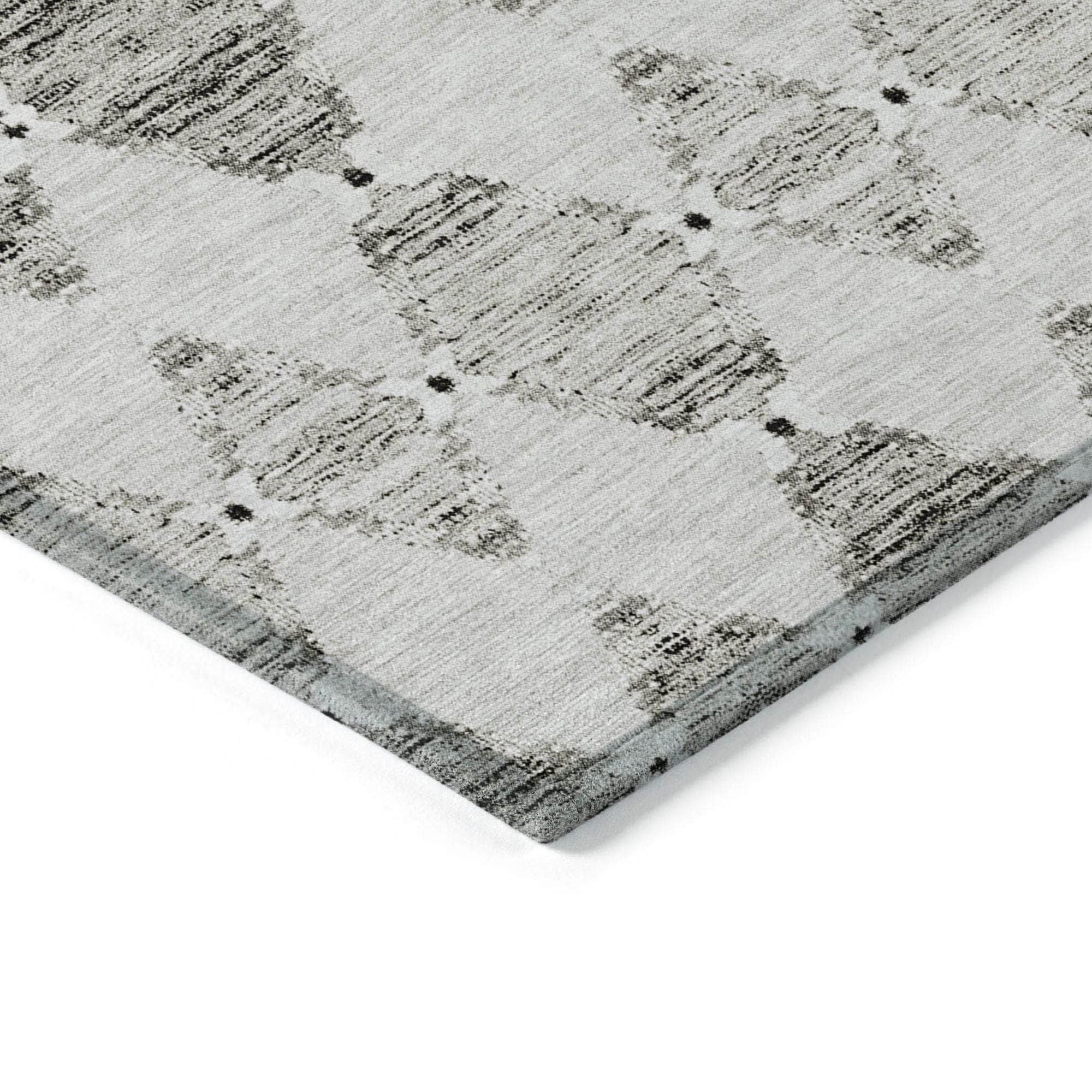 Machine Made ACN610 Taupe Brown Rugs