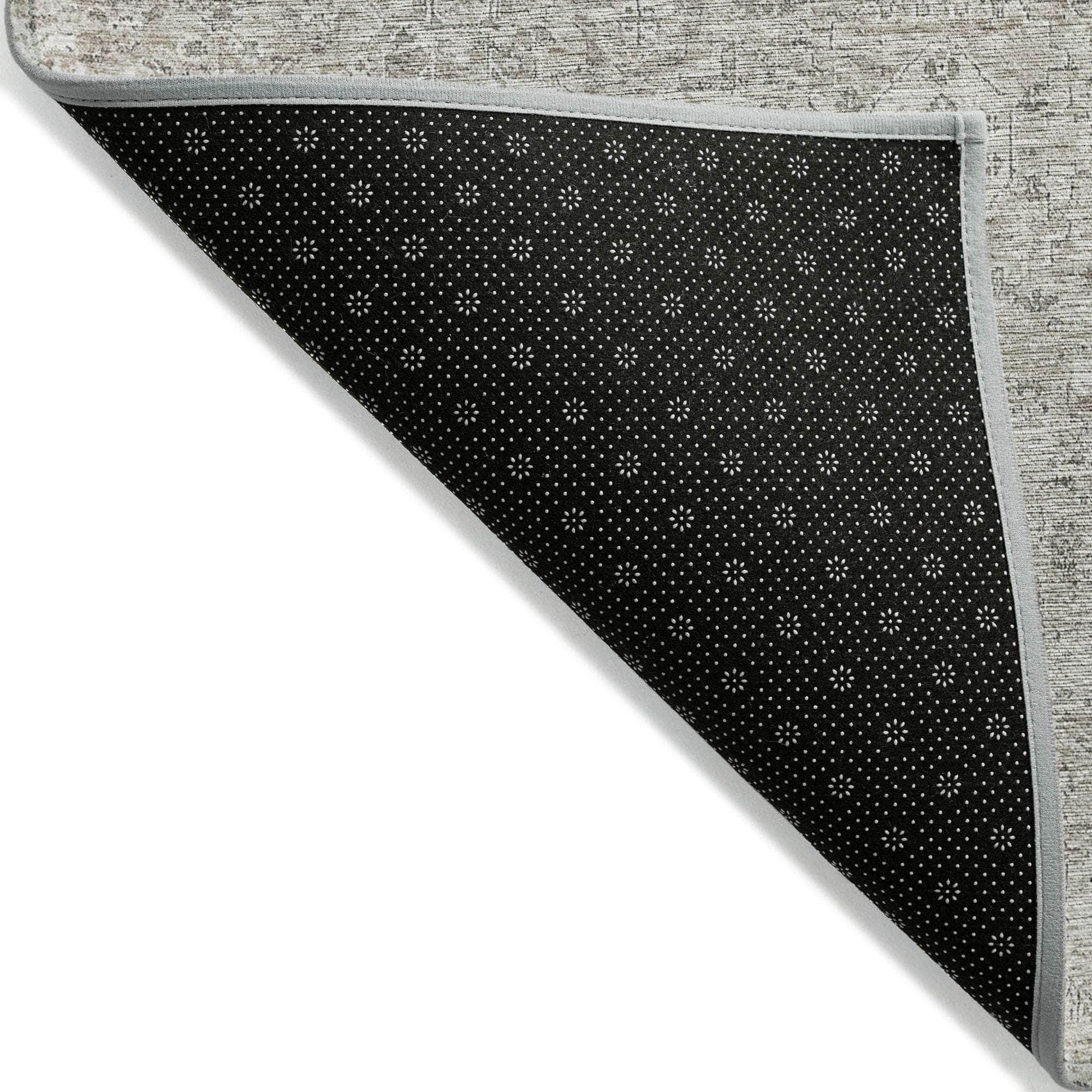 Machine Made ACN611 Taupe Brown Rugs