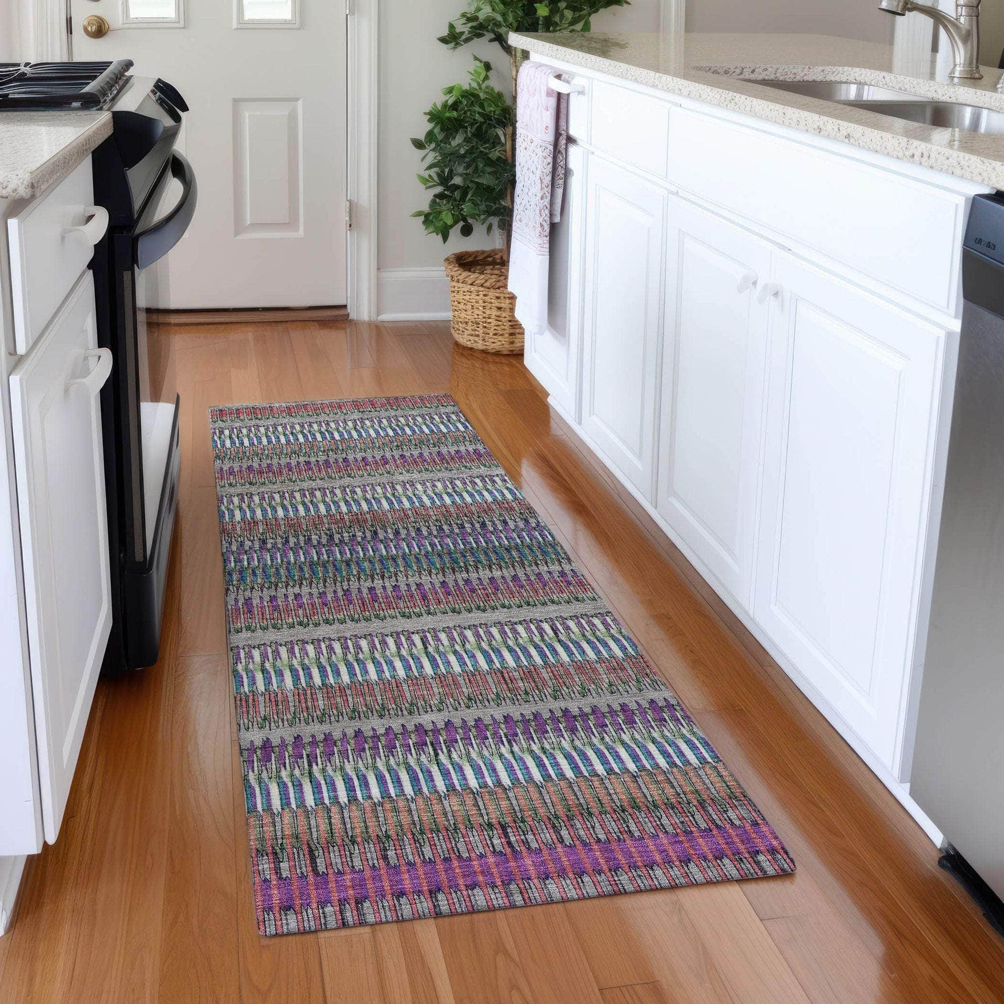 Machine Made ACN589 Taupe Brown Rugs