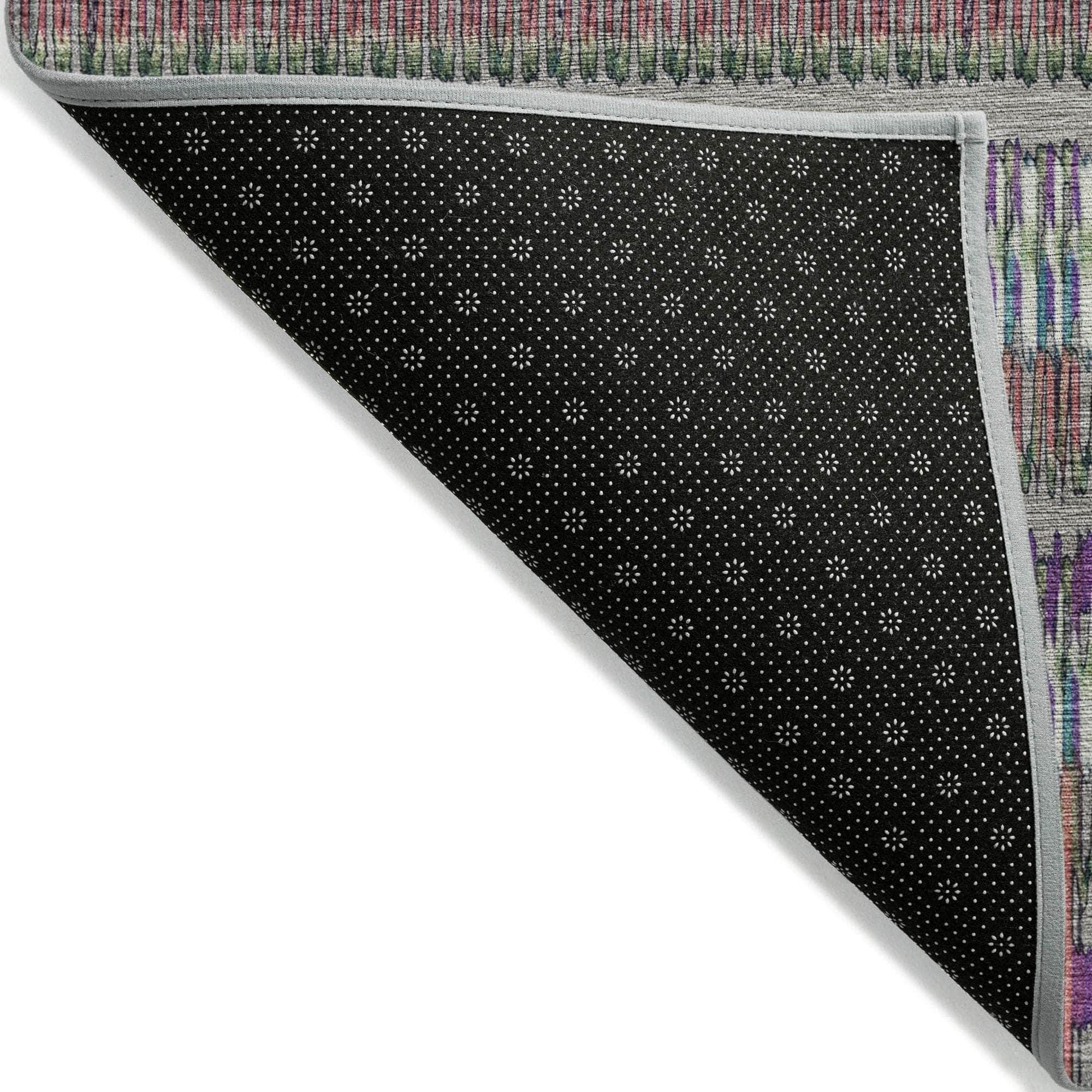 Machine Made ACN589 Taupe Brown Rugs