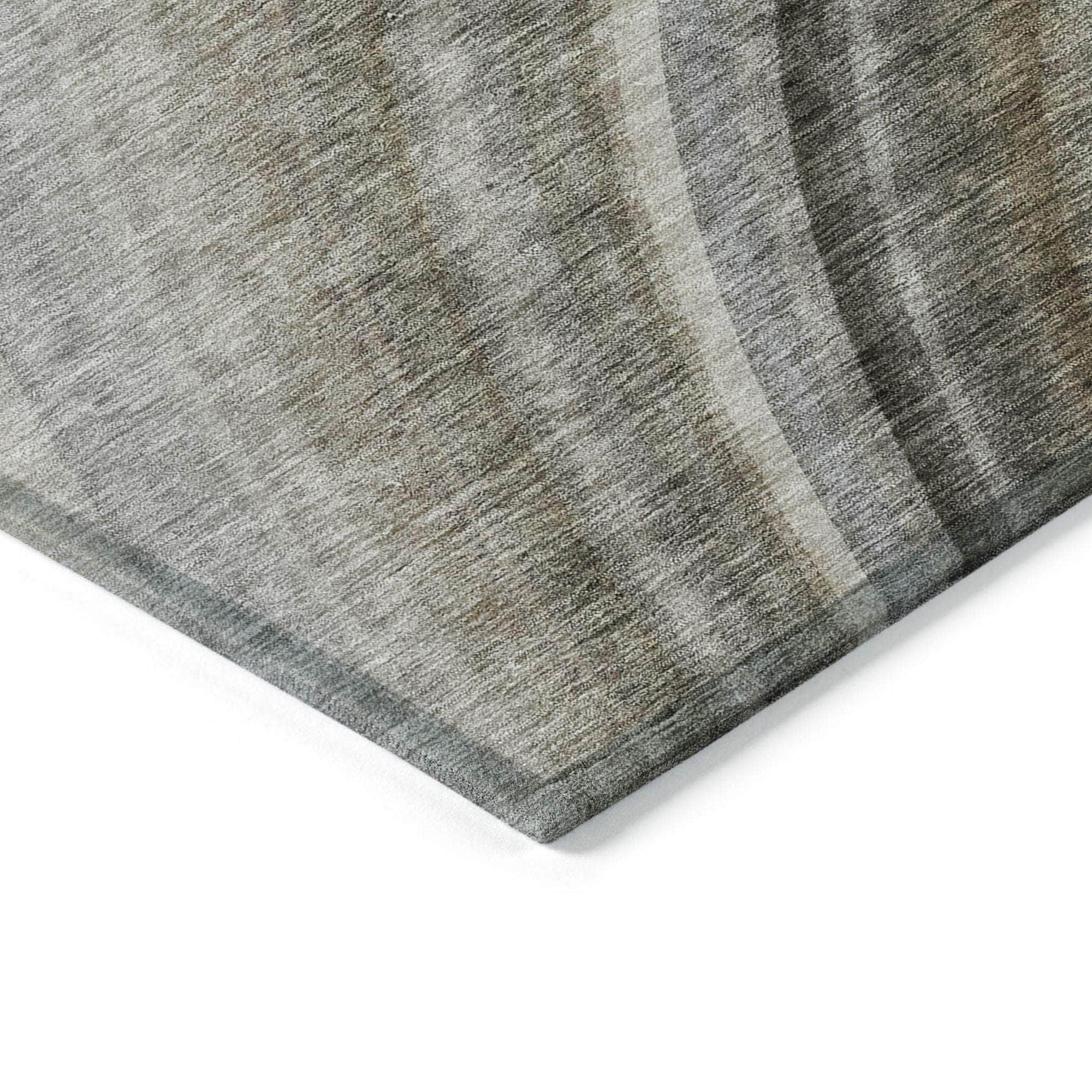 Machine Made ACN584 Taupe Brown Rugs