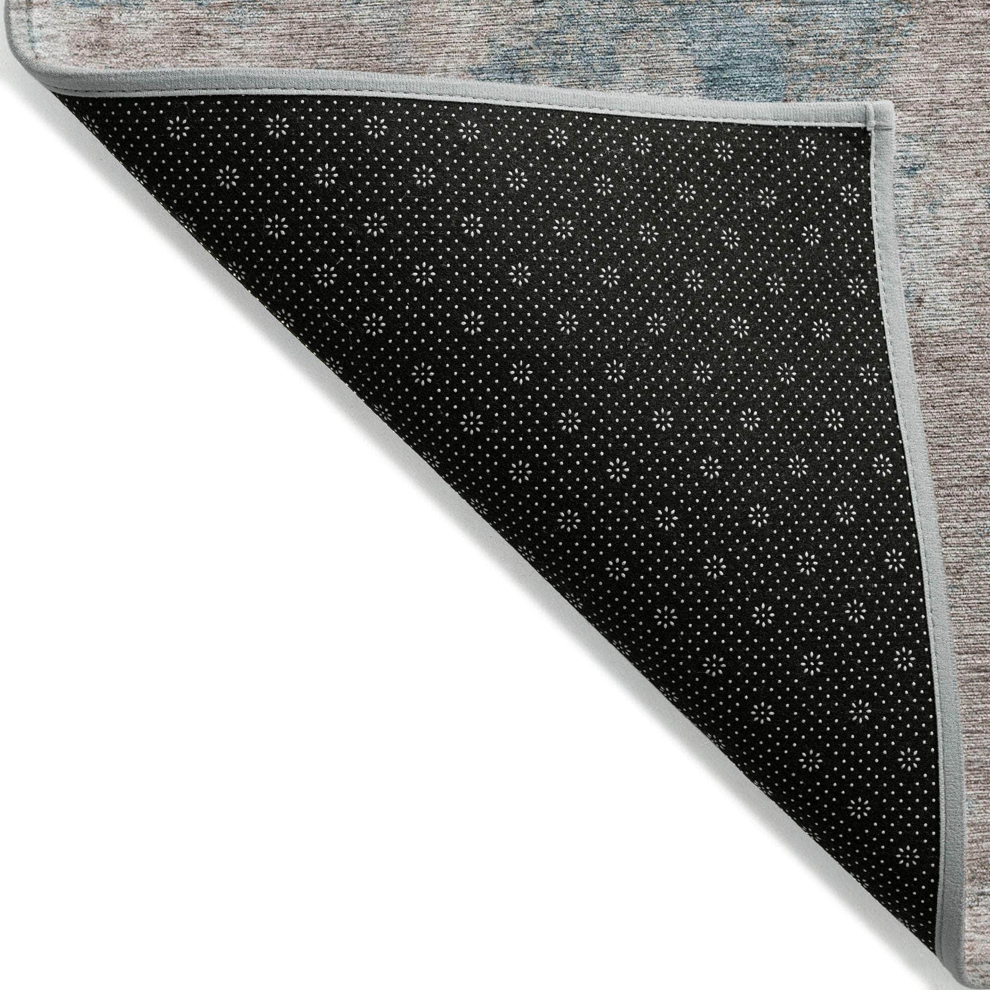 Machine Made ACN573 Teal Rugs