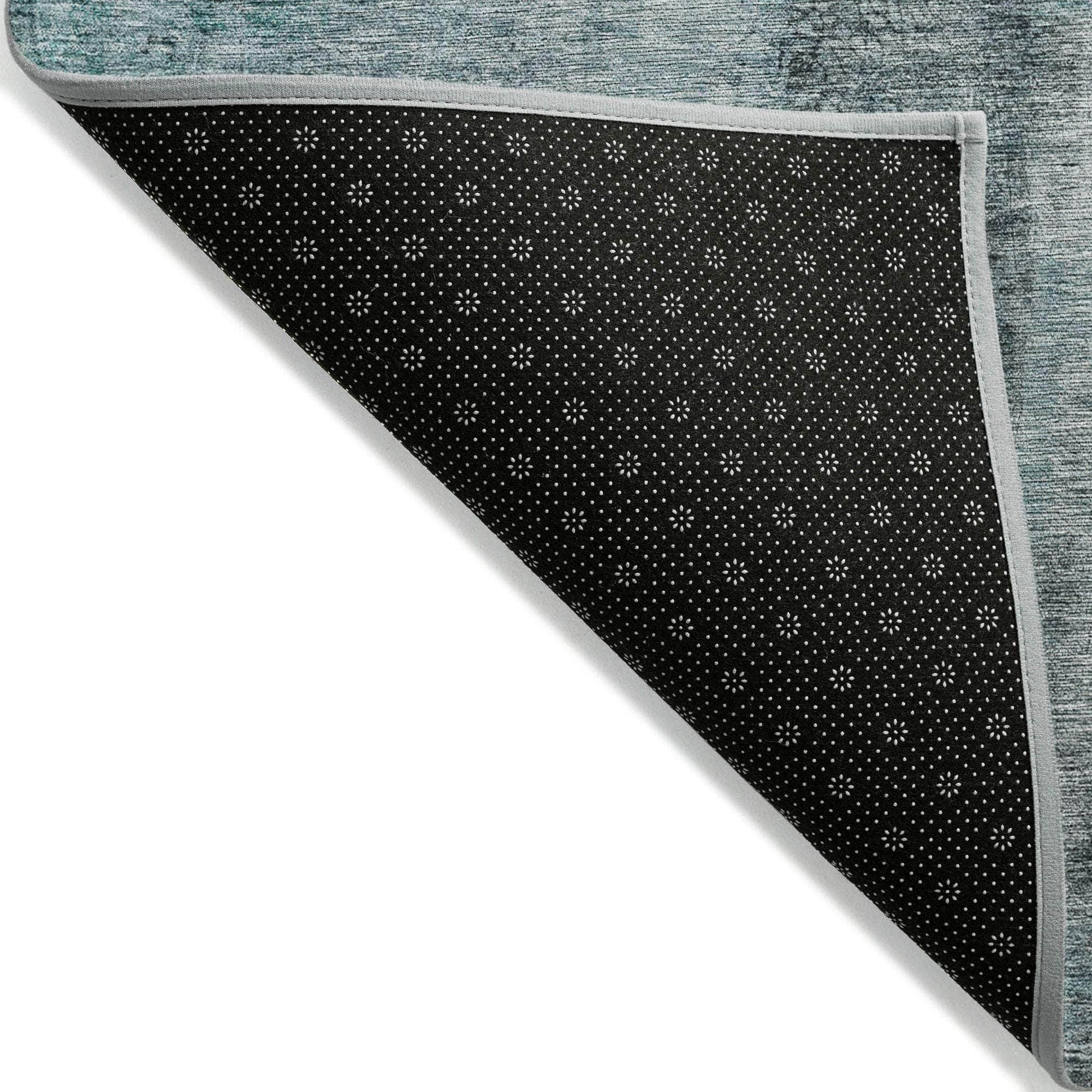 Machine Made ACN605 Teal Rugs
